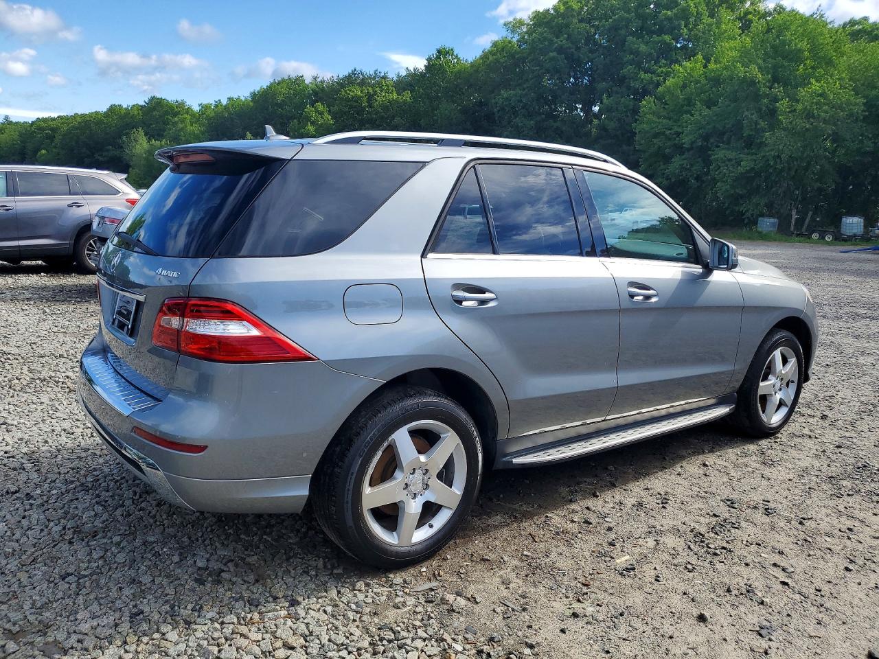 2014 Mercedes-benz Ml 550 4matic Gray vin: 4JGDA7DBXEA299058