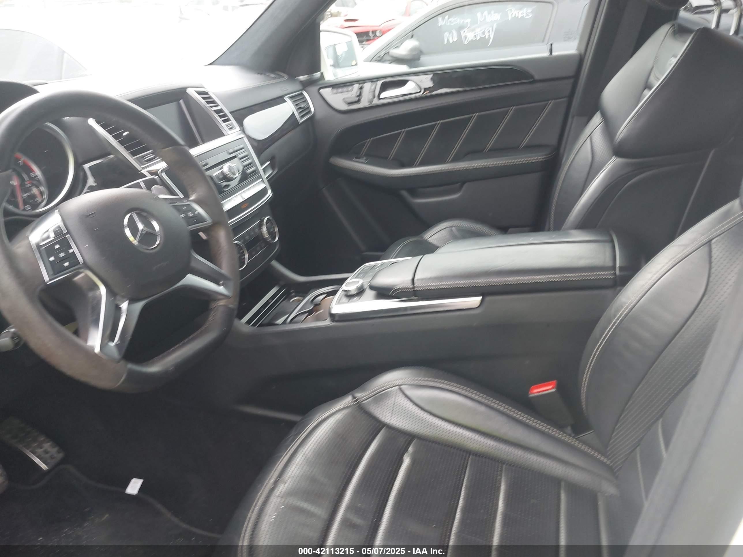 2014 Mercedes-benz Ml 63 Amg 4matic Белый vin: 4JGDA7EB3EA350480