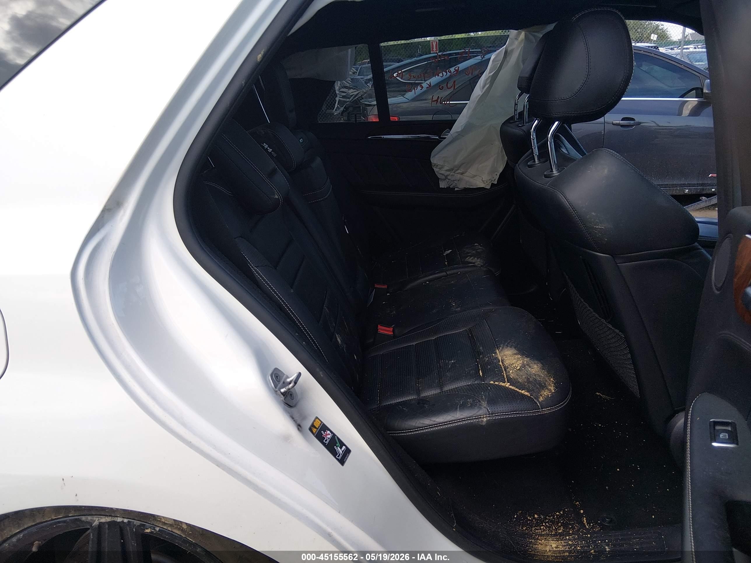 2014 Mercedes-benz Ml 63 Amg 4matic Белый vin: 4JGDA7EB4EA347037