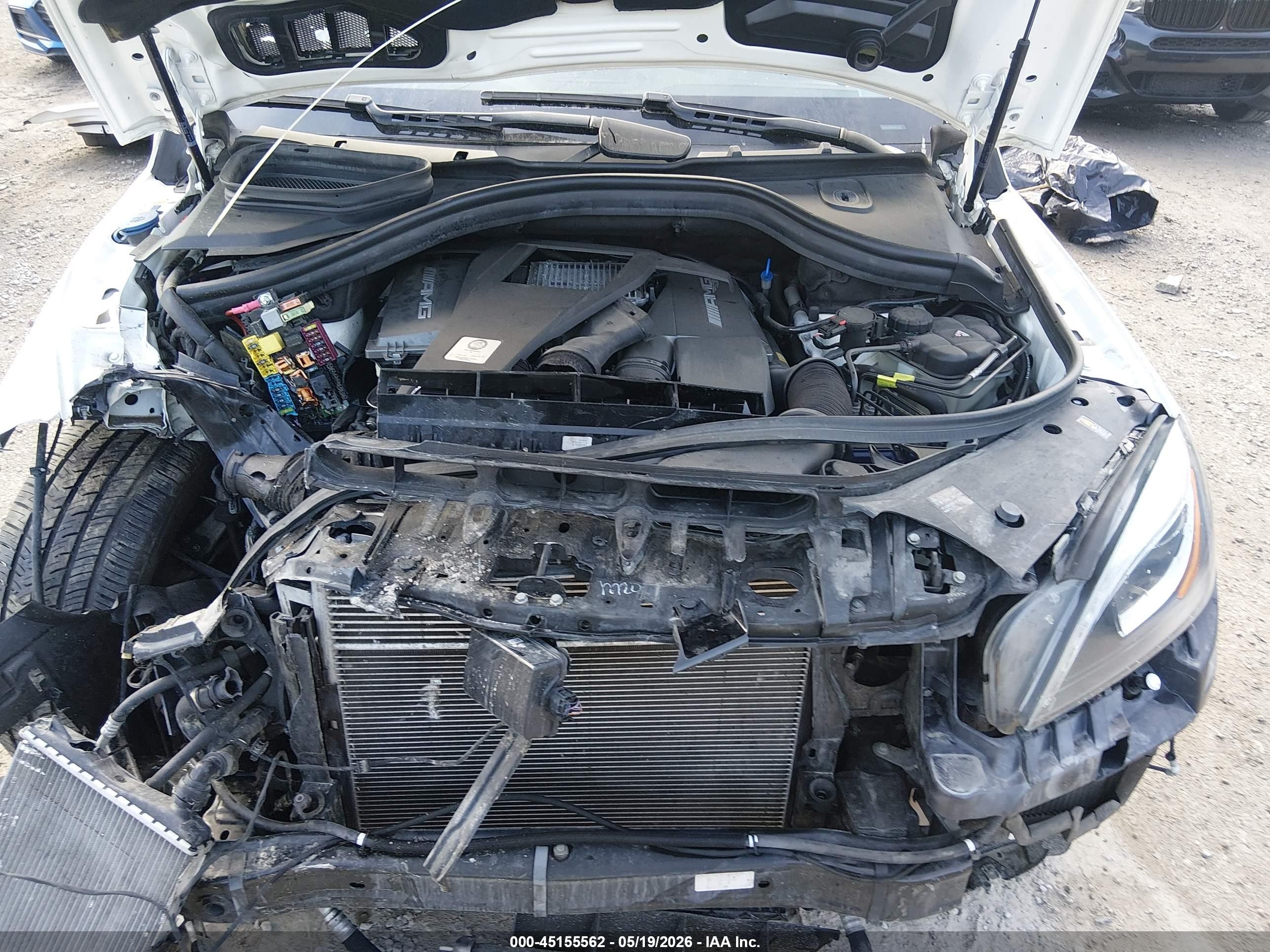 2014 Mercedes-benz Ml 63 Amg 4matic Белый vin: 4JGDA7EB4EA347037