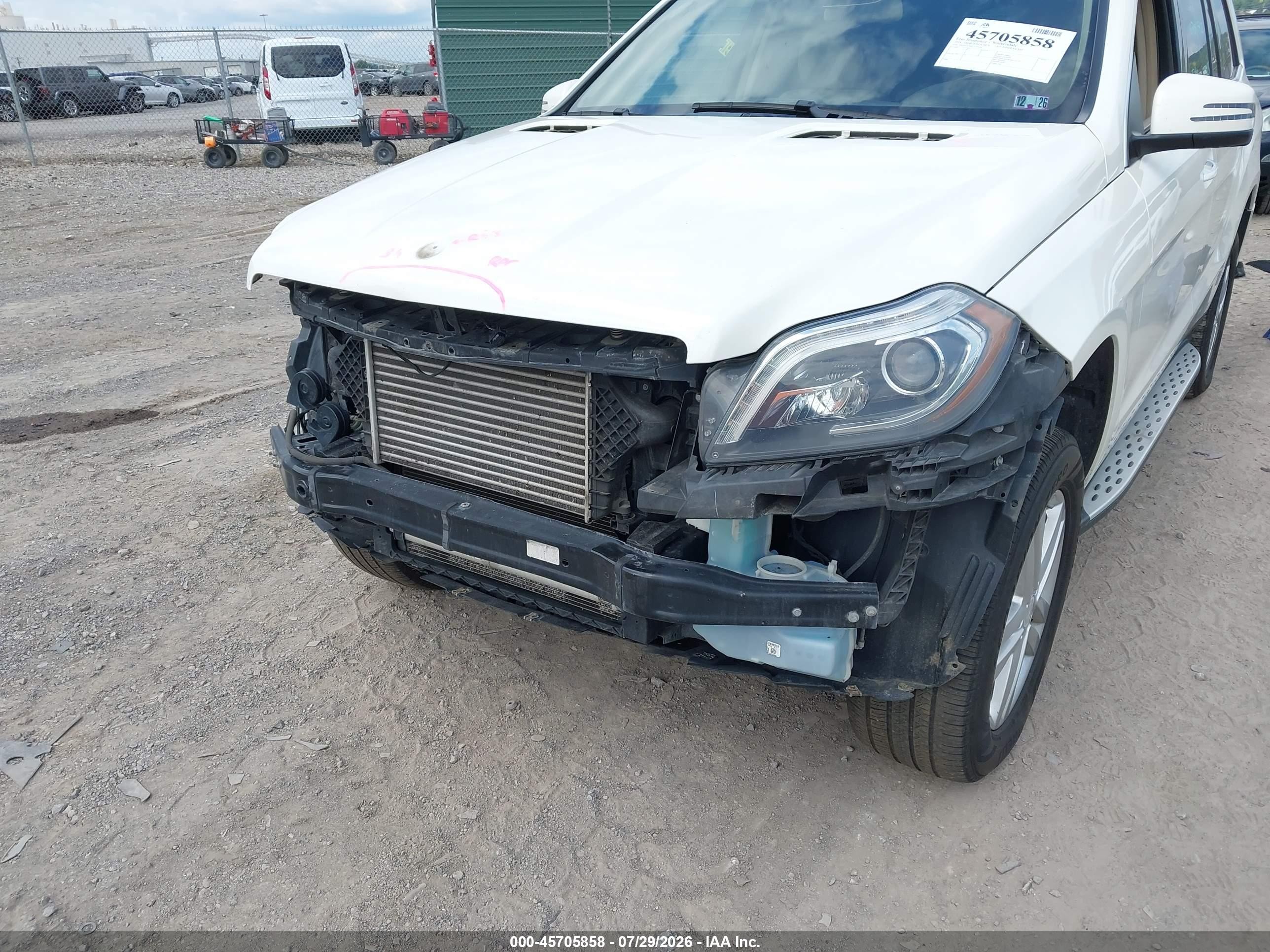 2014 Mercedes-benz Gl 350 Bluetec 4matic White vin: 4JGDF2EE0EA331044