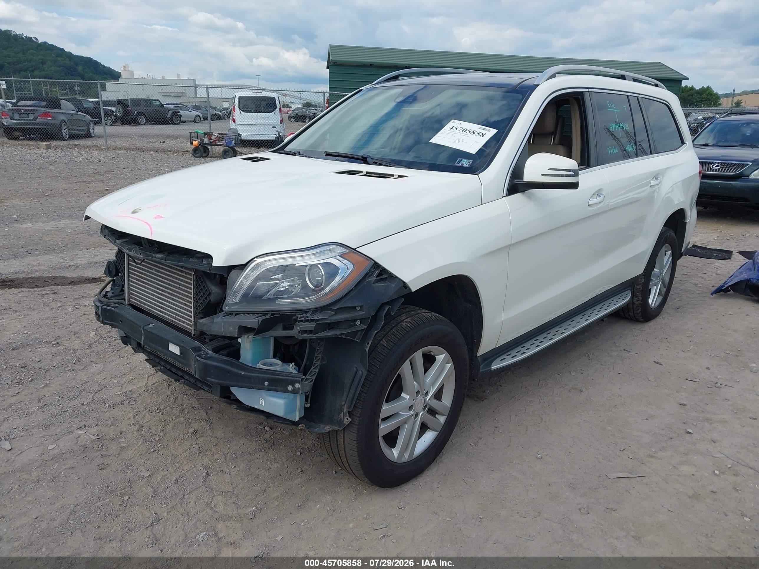 2014 Mercedes-benz Gl 350 Bluetec 4matic White vin: 4JGDF2EE0EA331044
