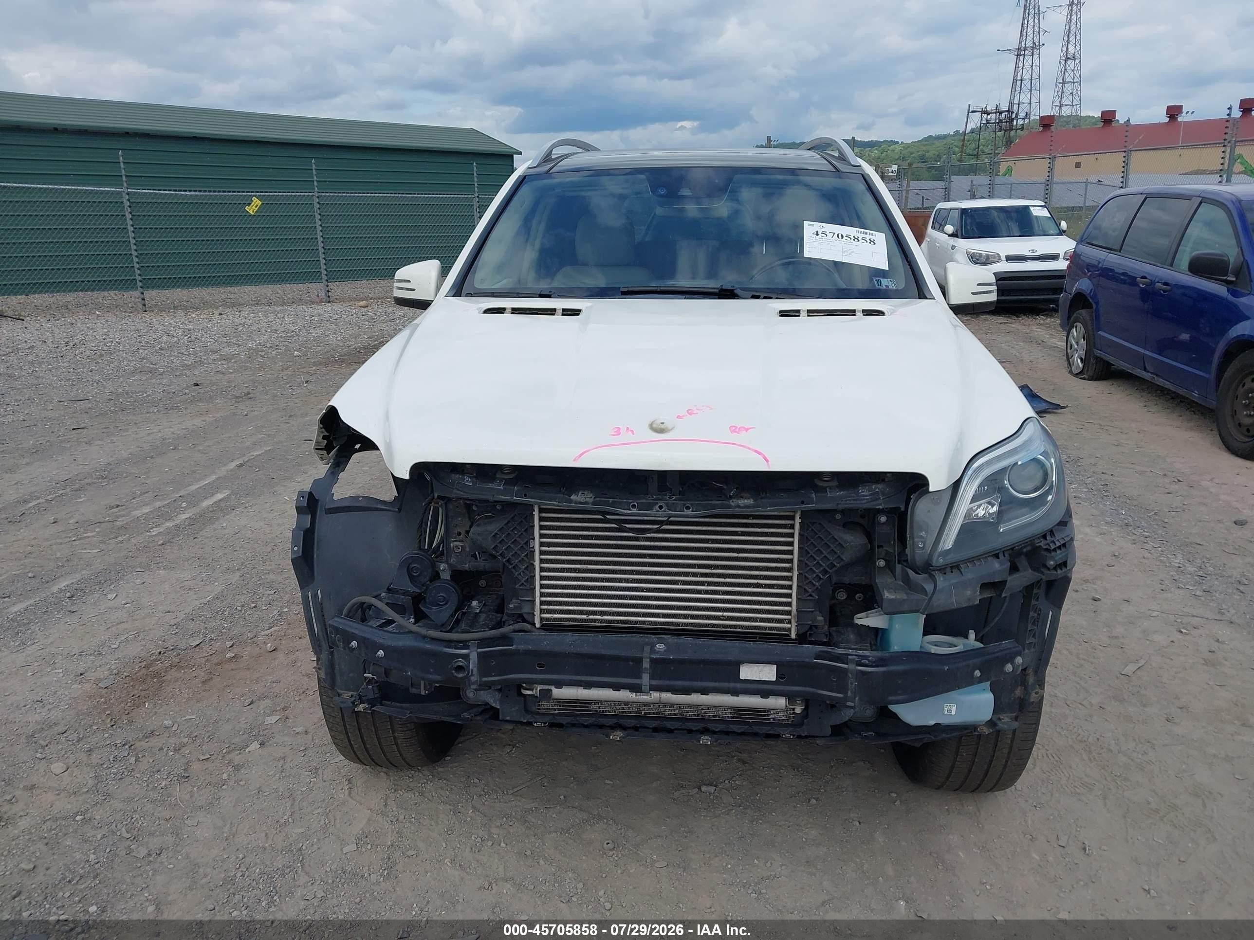 2014 Mercedes-benz Gl 350 Bluetec 4matic White vin: 4JGDF2EE0EA331044