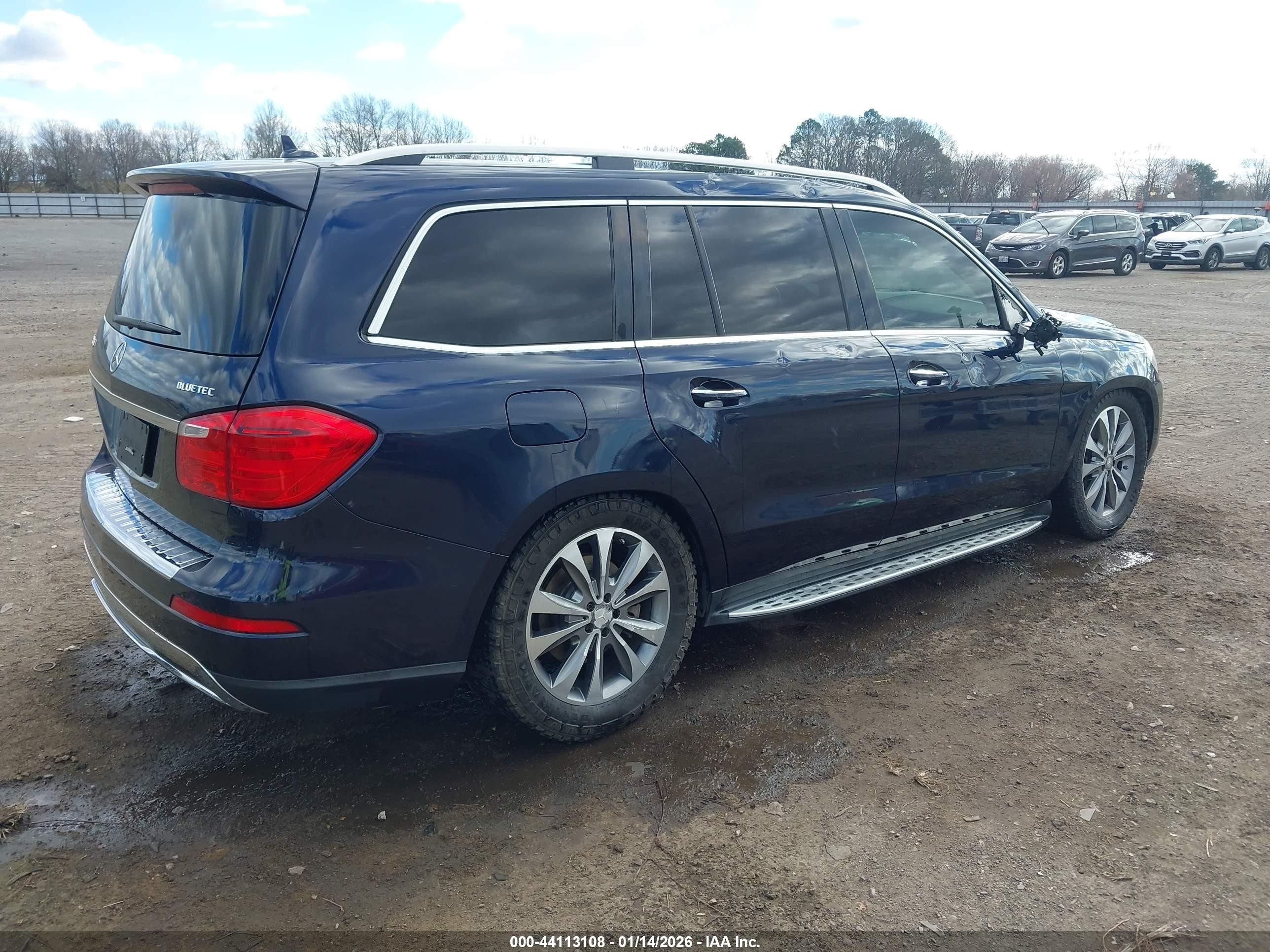 2015 Mercedes-benz Gl 350 Bluetec 4matic Синий vin: 4JGDF2EE0FA575679