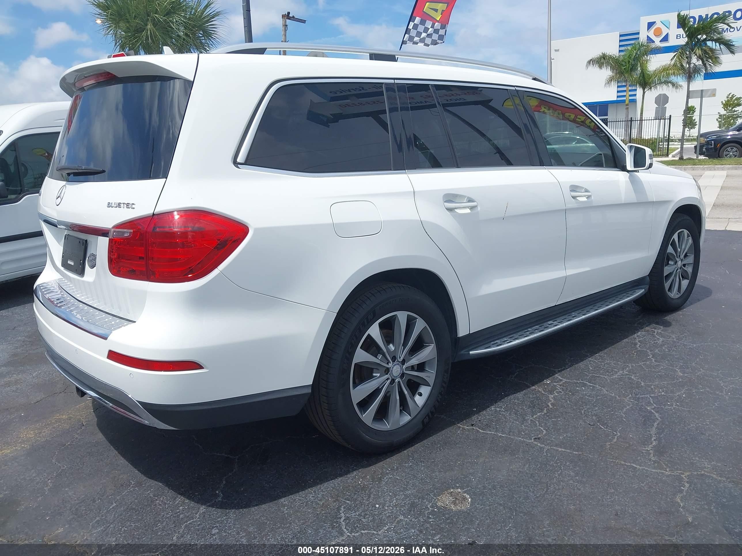 2015 Mercedes-benz Gl 350 Bluetec 4matic Белый vin: 4JGDF2EE0FA595690