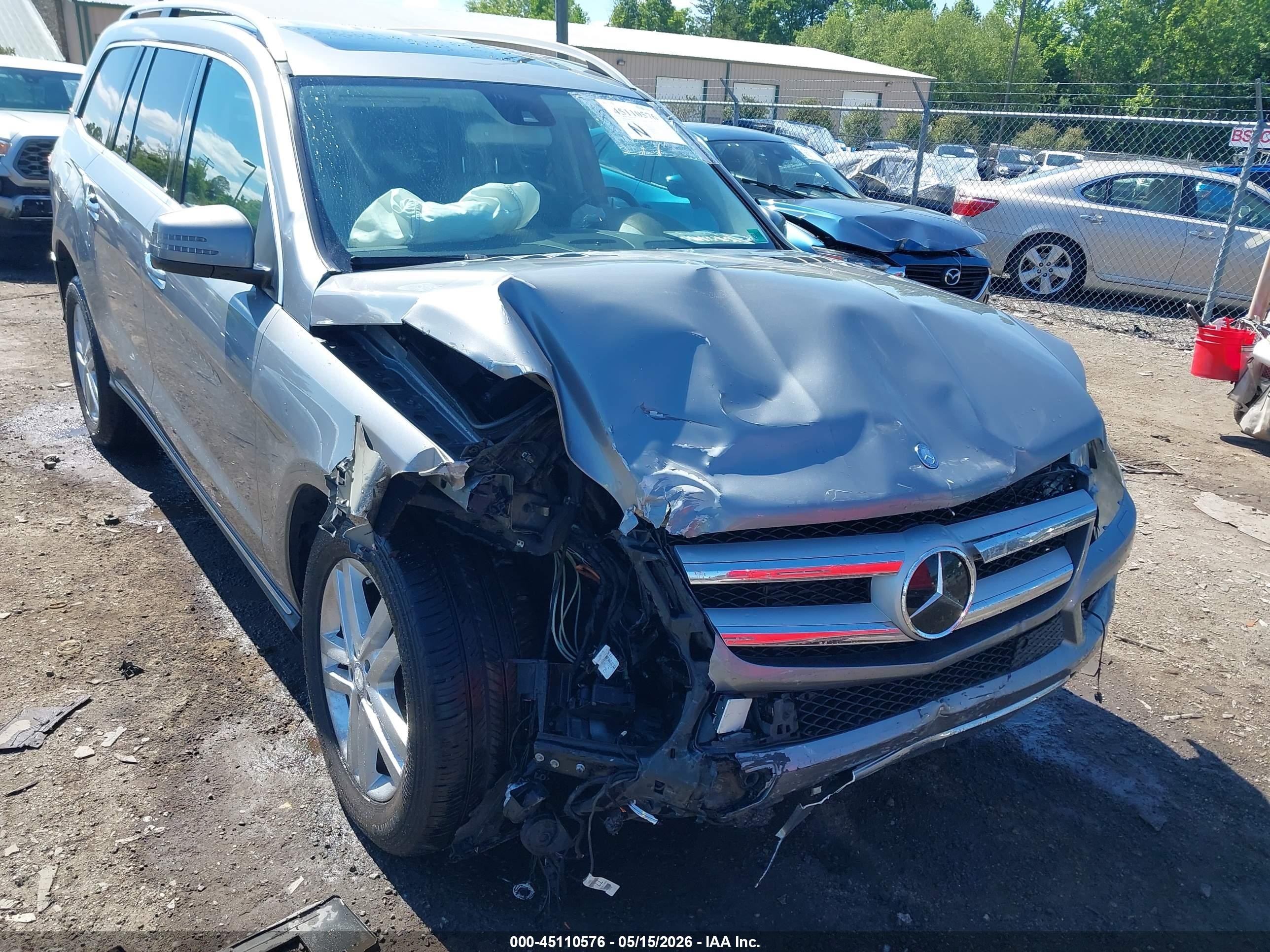 2014 Mercedes-benz Gl 350 Bluetec 4matic Silver vin: 4JGDF2EE1EA364313
