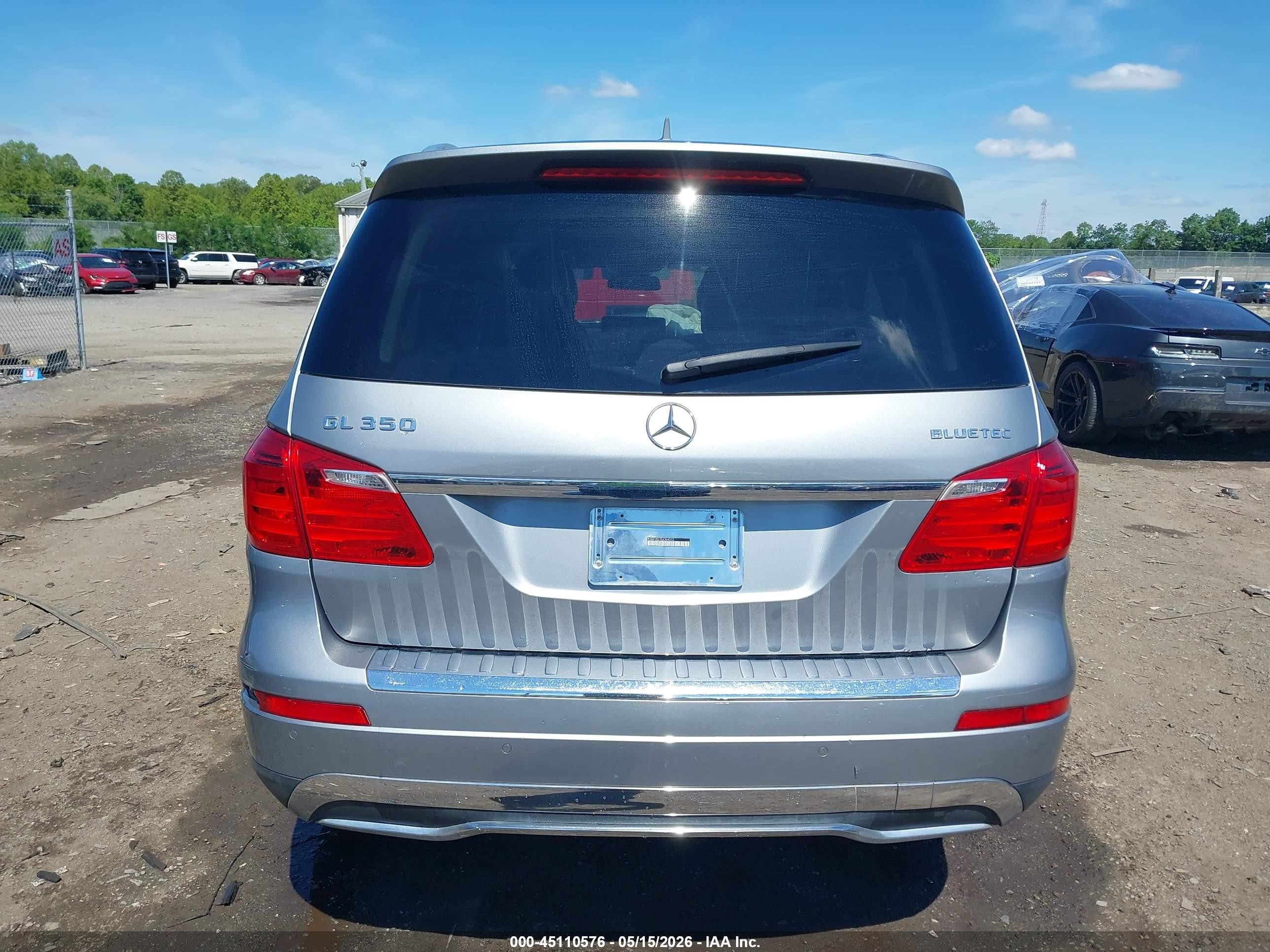 2014 Mercedes-benz Gl 350 Bluetec 4matic Silver vin: 4JGDF2EE1EA364313