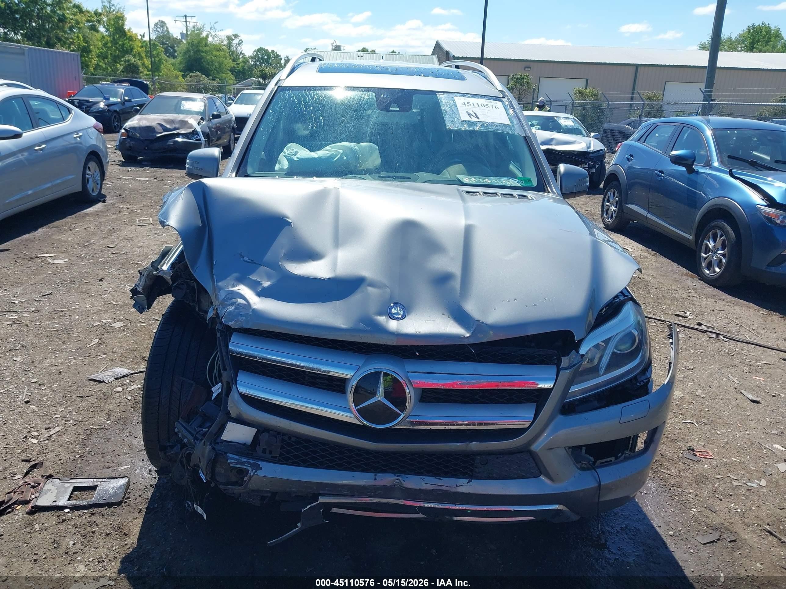 2014 Mercedes-benz Gl 350 Bluetec 4matic Silver vin: 4JGDF2EE1EA364313
