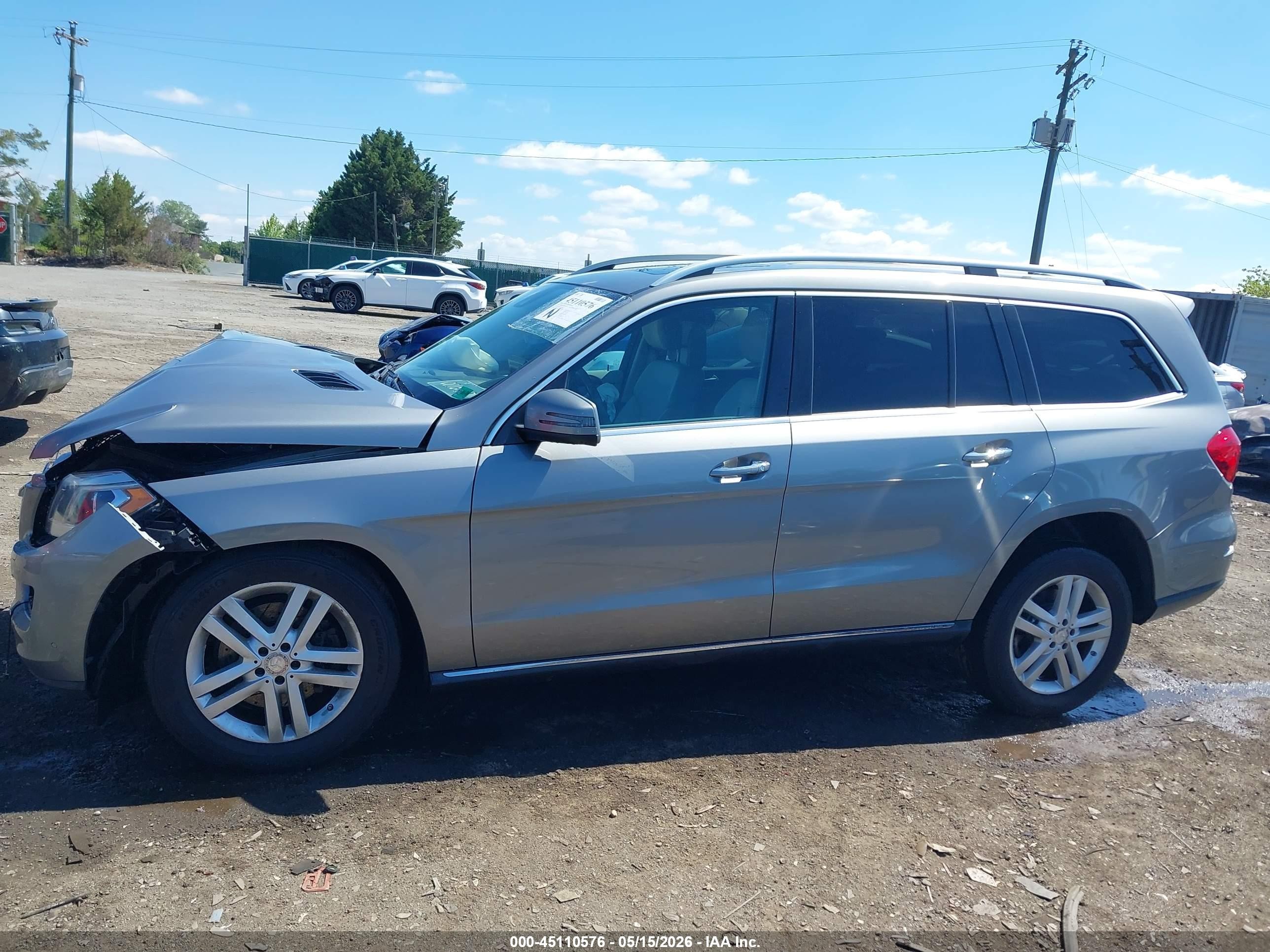 2014 Mercedes-benz Gl 350 Bluetec 4matic Silver vin: 4JGDF2EE1EA364313