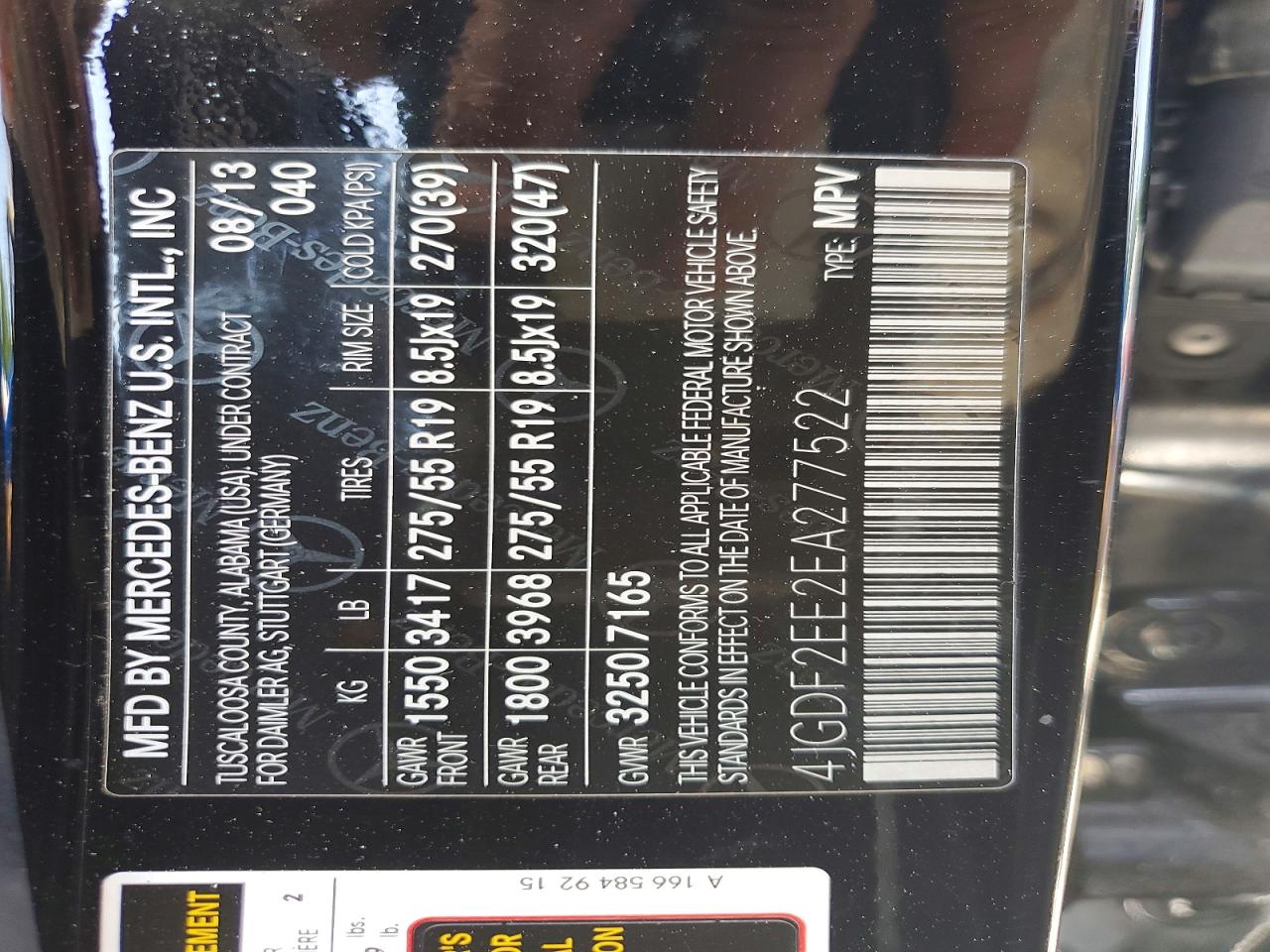 2014 Mercedes-benz Gl 350 Bluetec Black vin: 4JGDF2EE2EA277522