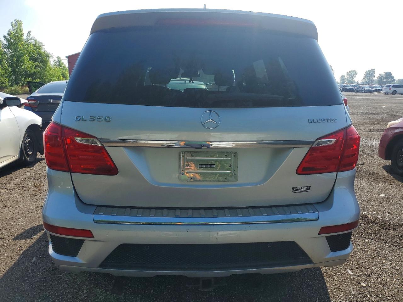 2014 Mercedes-benz Gl350 Silver vin: 4JGDF2EE2EA345916