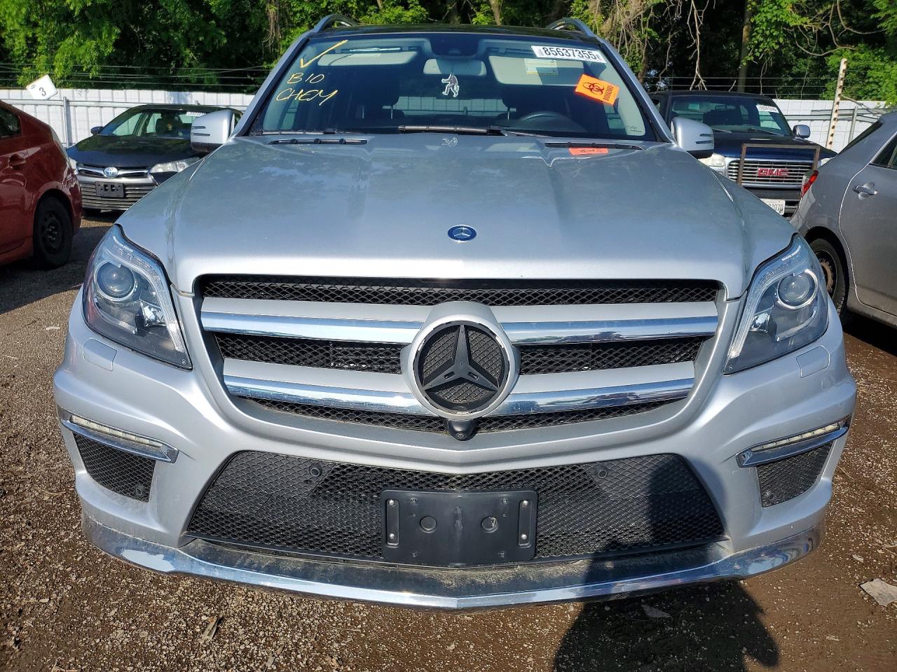 2014 Mercedes-benz Gl350 Silver vin: 4JGDF2EE2EA345916