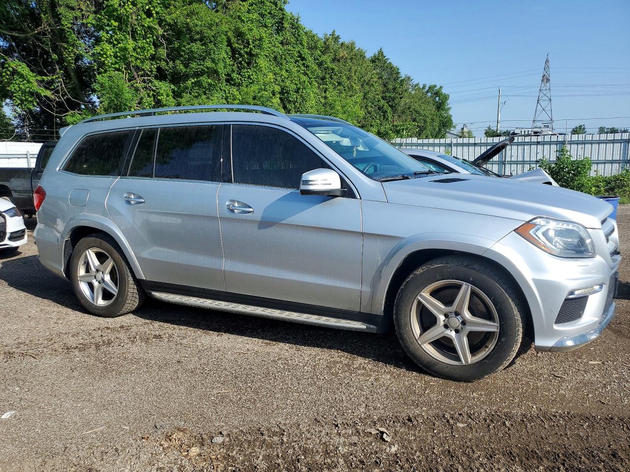 2014 Mercedes-benz Gl350 Silver vin: 4JGDF2EE2EA345916