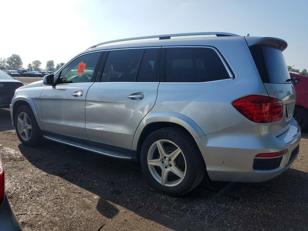 2014 Mercedes-benz Gl350 Silver vin: 4JGDF2EE2EA345916