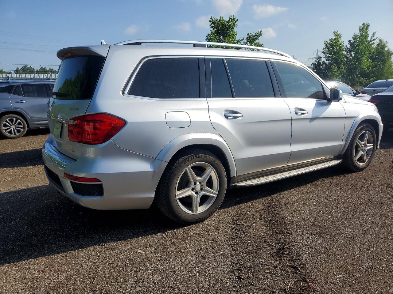 2014 Mercedes-benz Gl350 Silver vin: 4JGDF2EE2EA345916