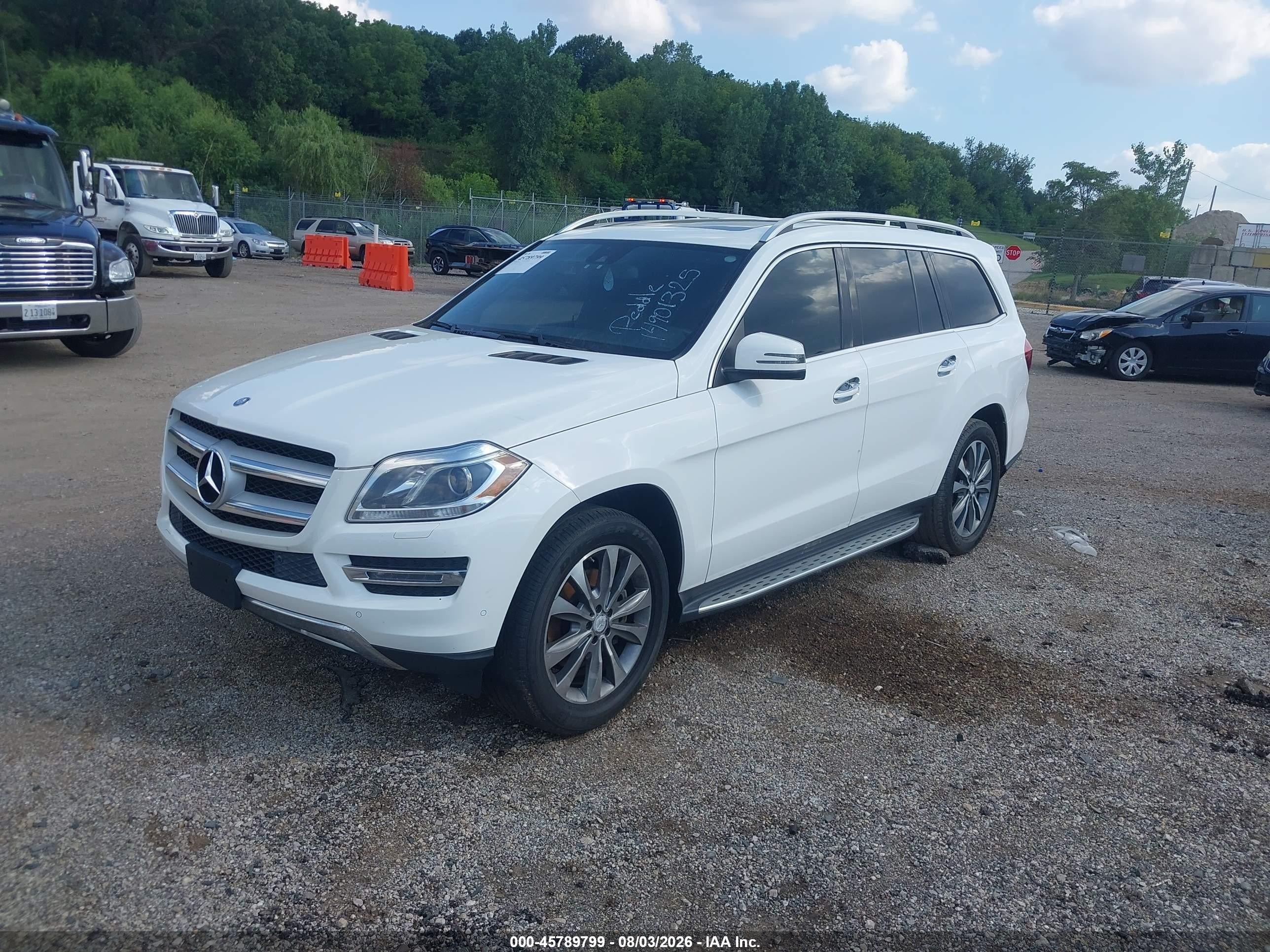 2015 Mercedes-benz Gl 350 Bluetec 4matic White vin: 4JGDF2EE2FA527827