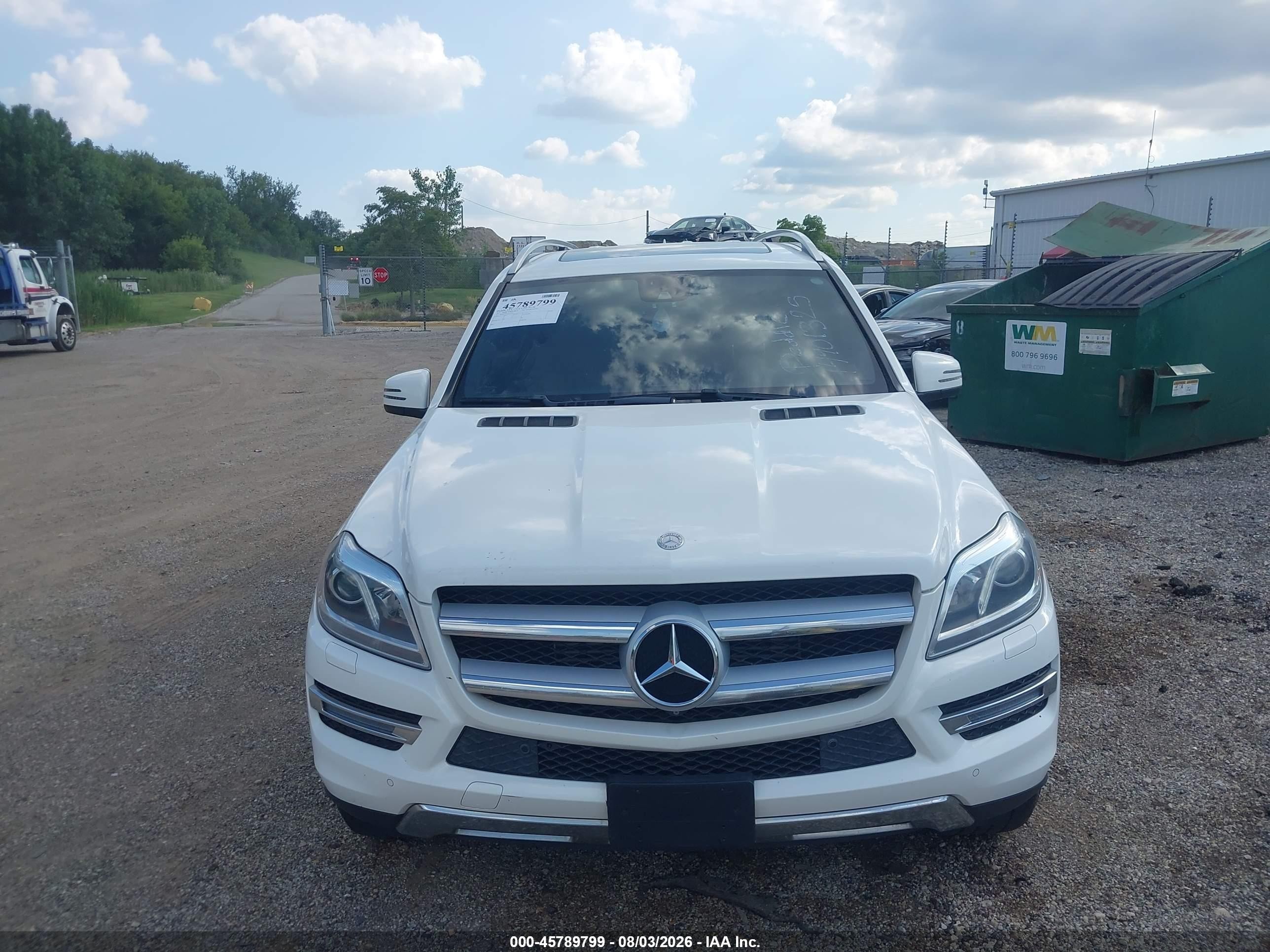 2015 Mercedes-benz Gl 350 Bluetec 4matic White vin: 4JGDF2EE2FA527827