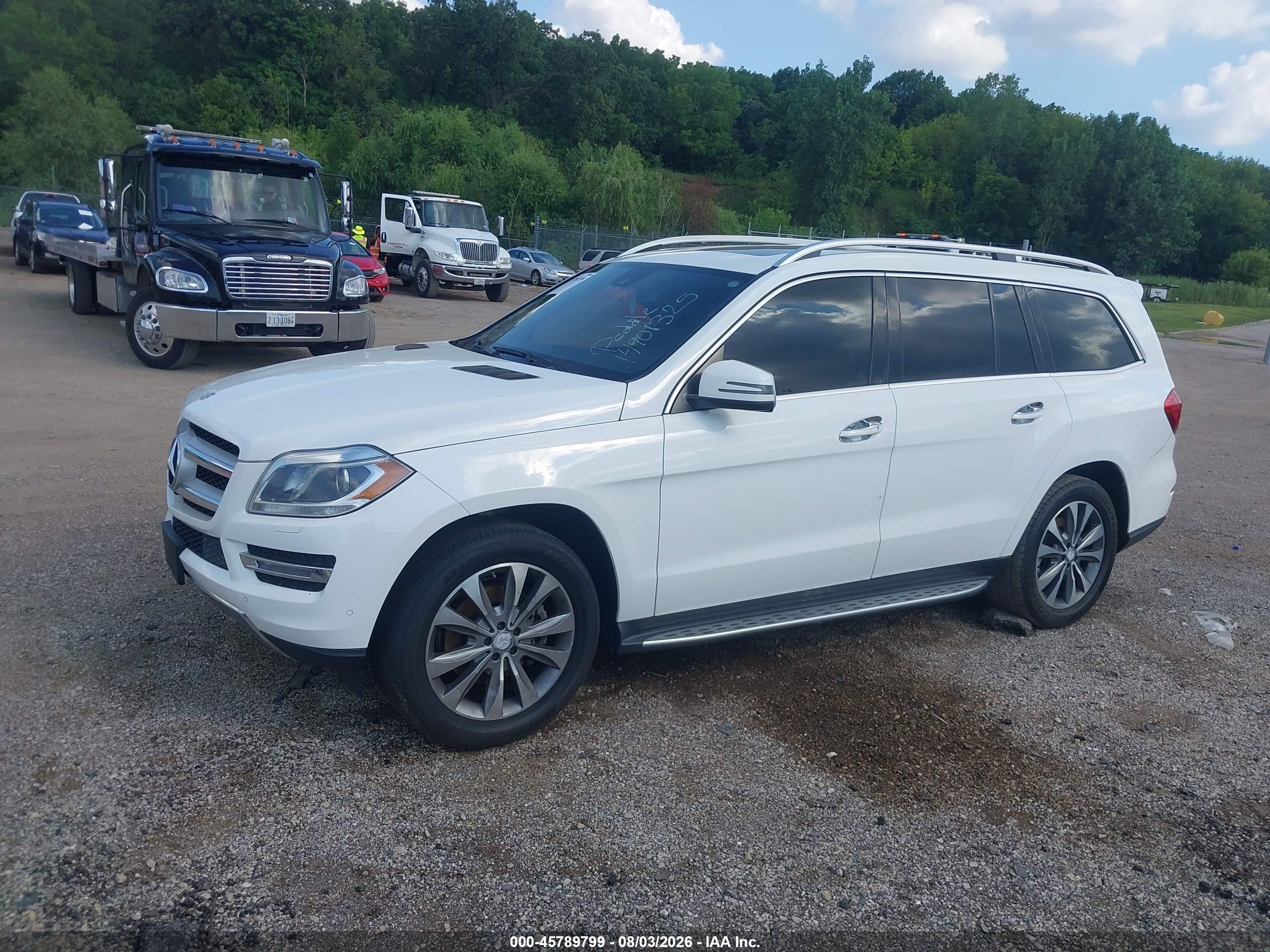 2015 Mercedes-benz Gl 350 Bluetec 4matic White vin: 4JGDF2EE2FA527827