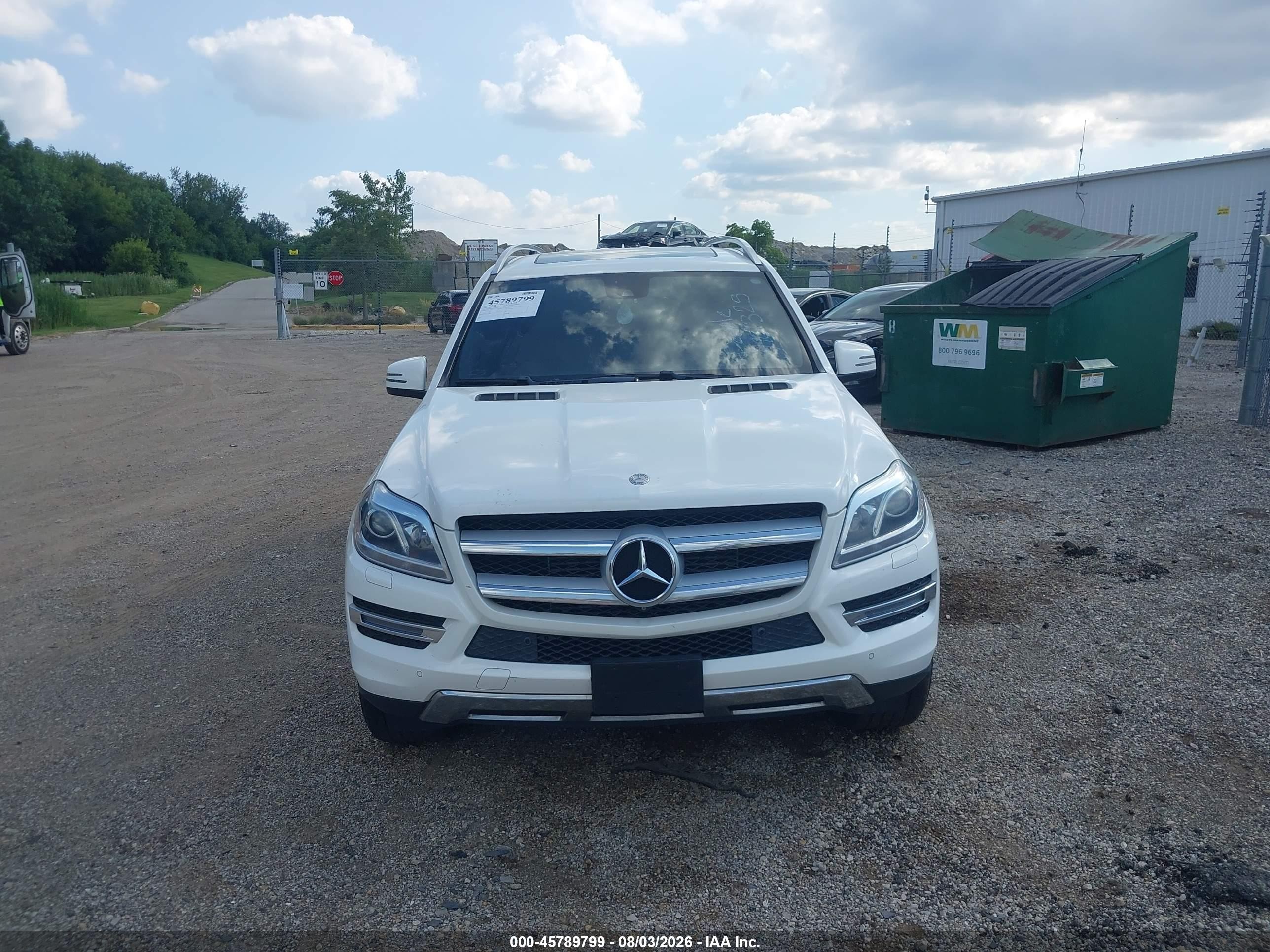 2015 Mercedes-benz Gl 350 Bluetec 4matic White vin: 4JGDF2EE2FA527827