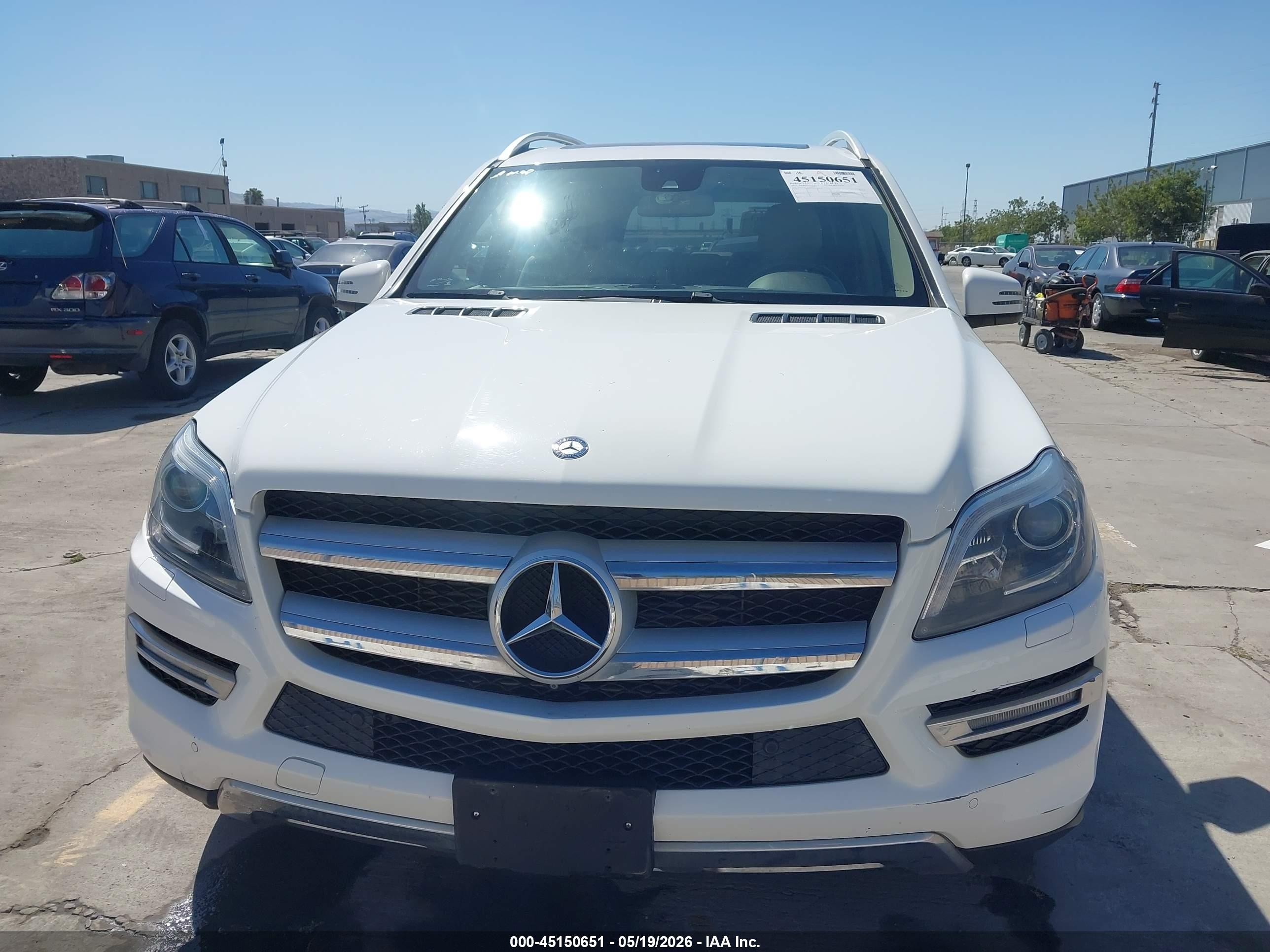 2015 Mercedes-benz Gl 350 Bluetec 4matic White vin: 4JGDF2EE2FA550962
