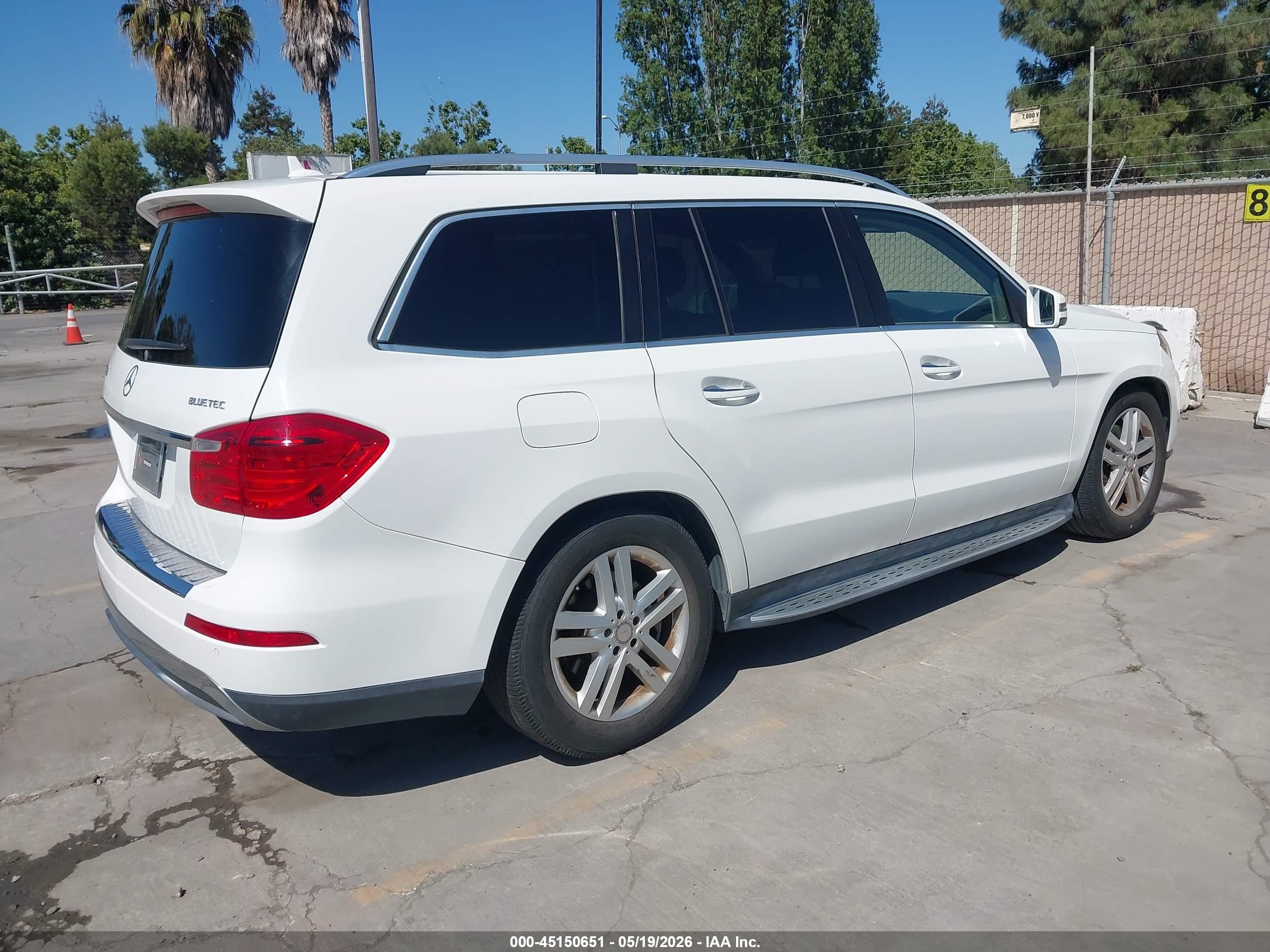 2015 Mercedes-benz Gl 350 Bluetec 4matic White vin: 4JGDF2EE2FA550962