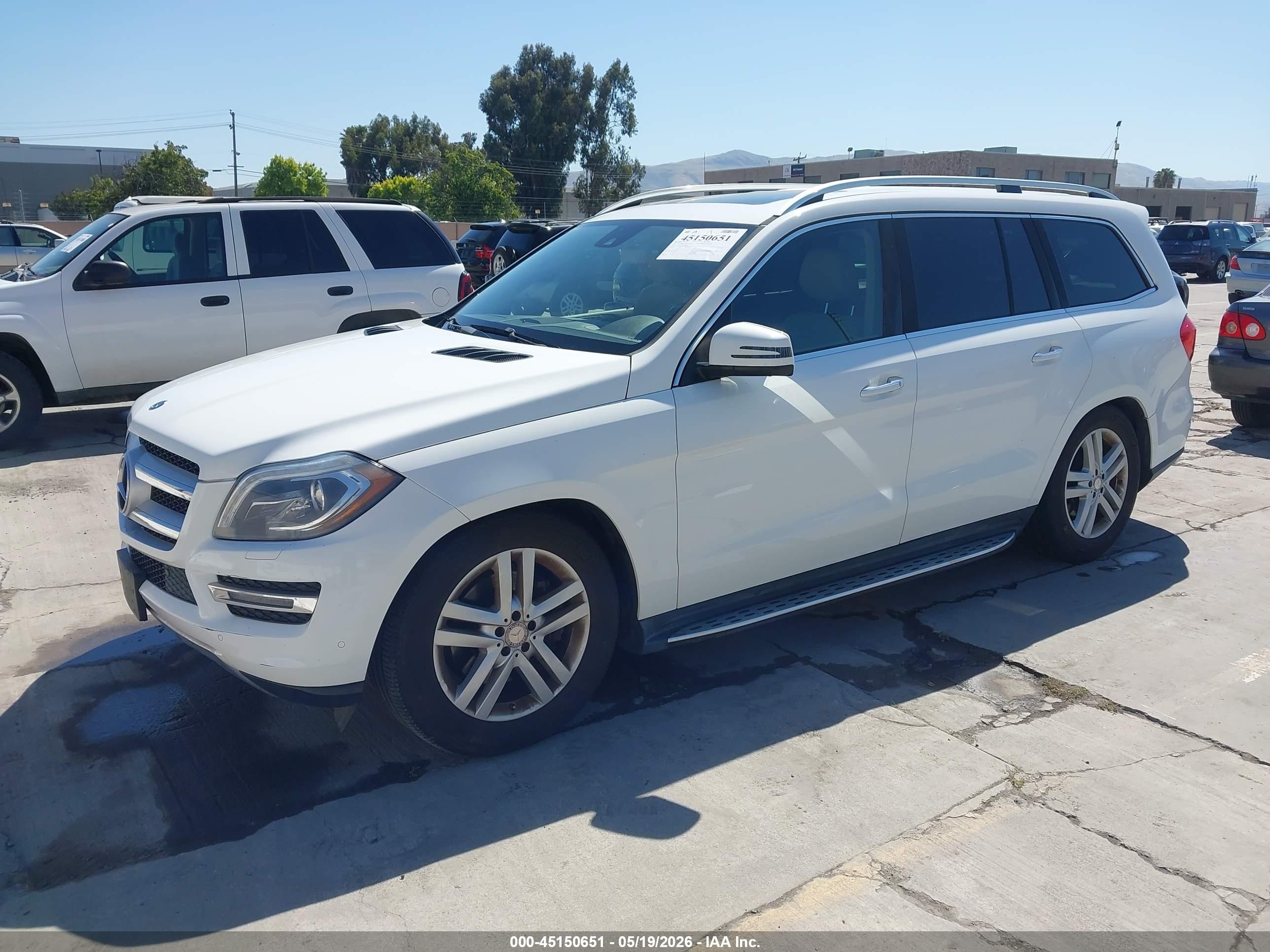 2015 Mercedes-benz Gl 350 Bluetec 4matic White vin: 4JGDF2EE2FA550962