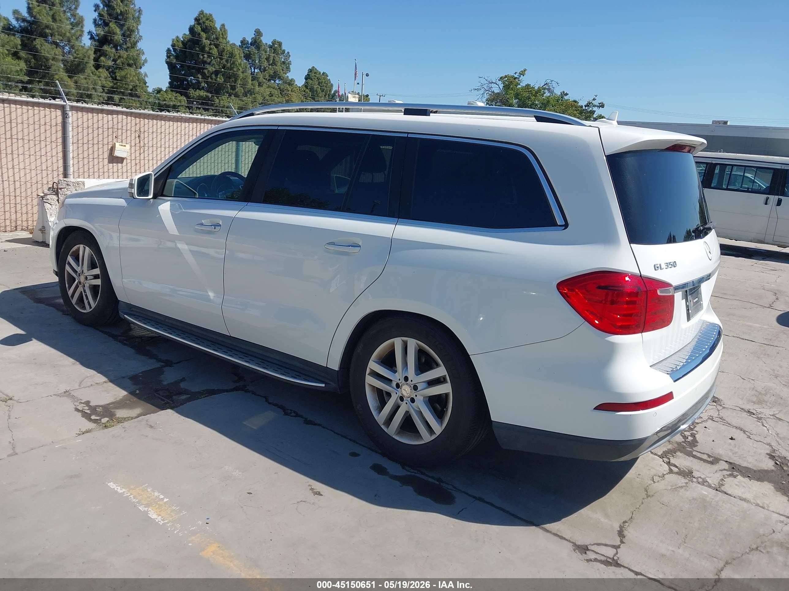 2015 Mercedes-benz Gl 350 Bluetec 4matic White vin: 4JGDF2EE2FA550962