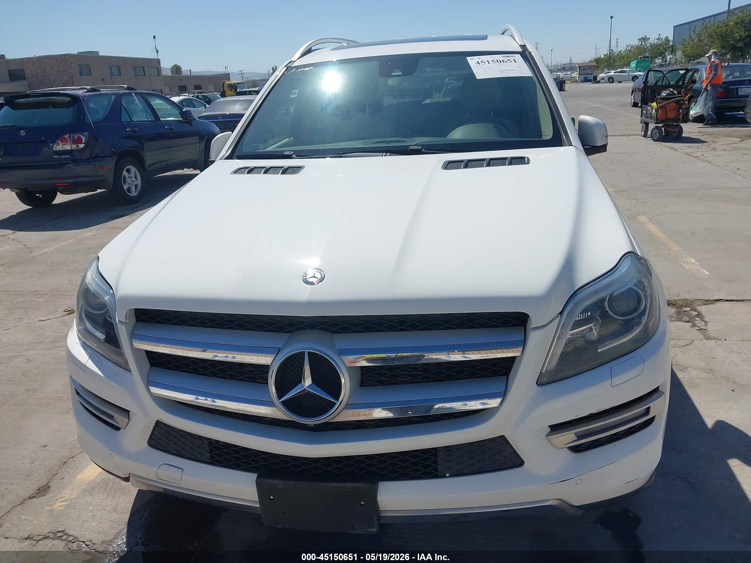 2015 Mercedes-benz Gl 350 Bluetec 4matic White vin: 4JGDF2EE2FA550962