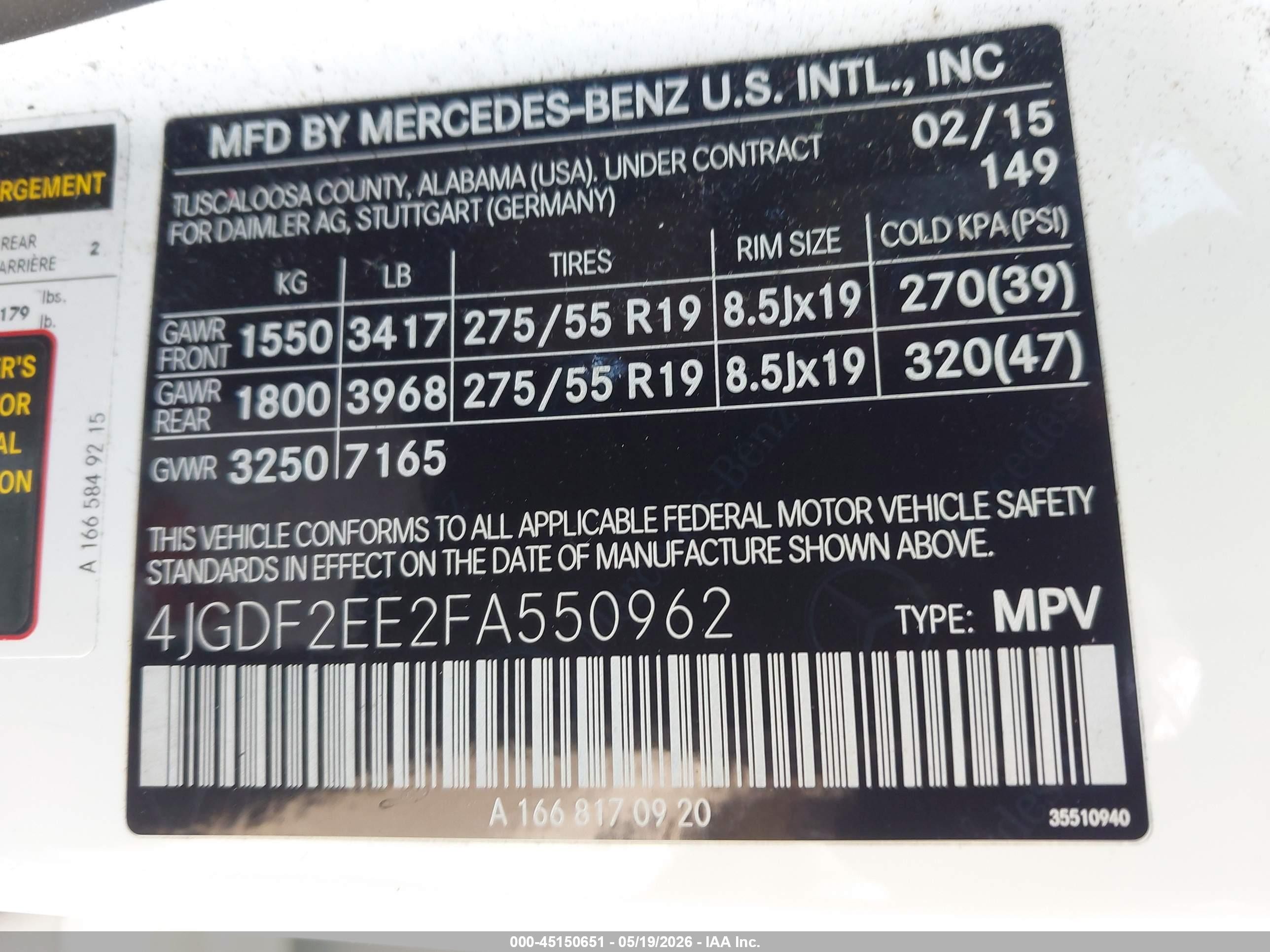 2015 Mercedes-benz Gl 350 Bluetec 4matic White vin: 4JGDF2EE2FA550962