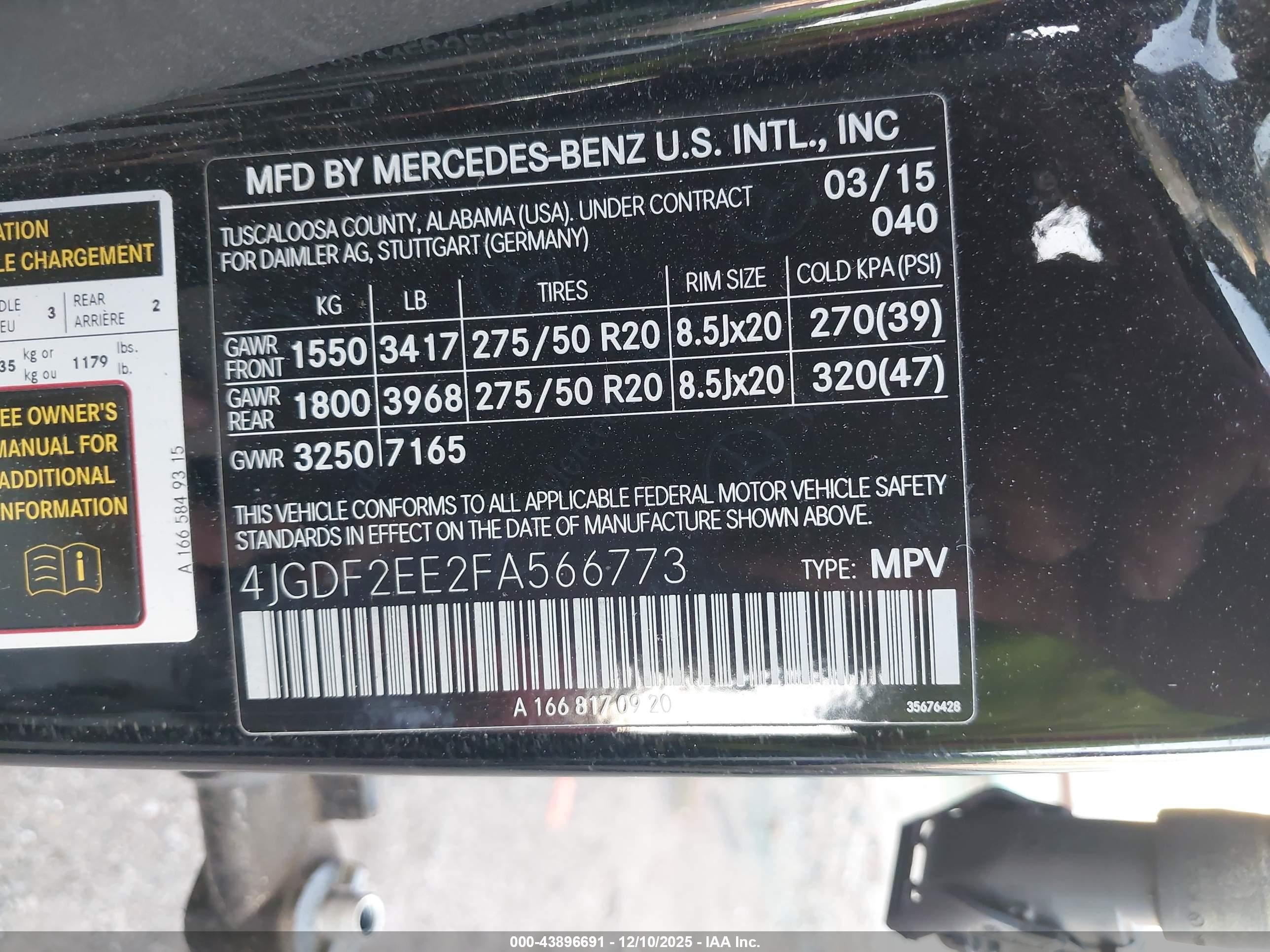 2015 Mercedes-benz Gl 350 Bluetec 4matic Black vin: 4JGDF2EE2FA566773