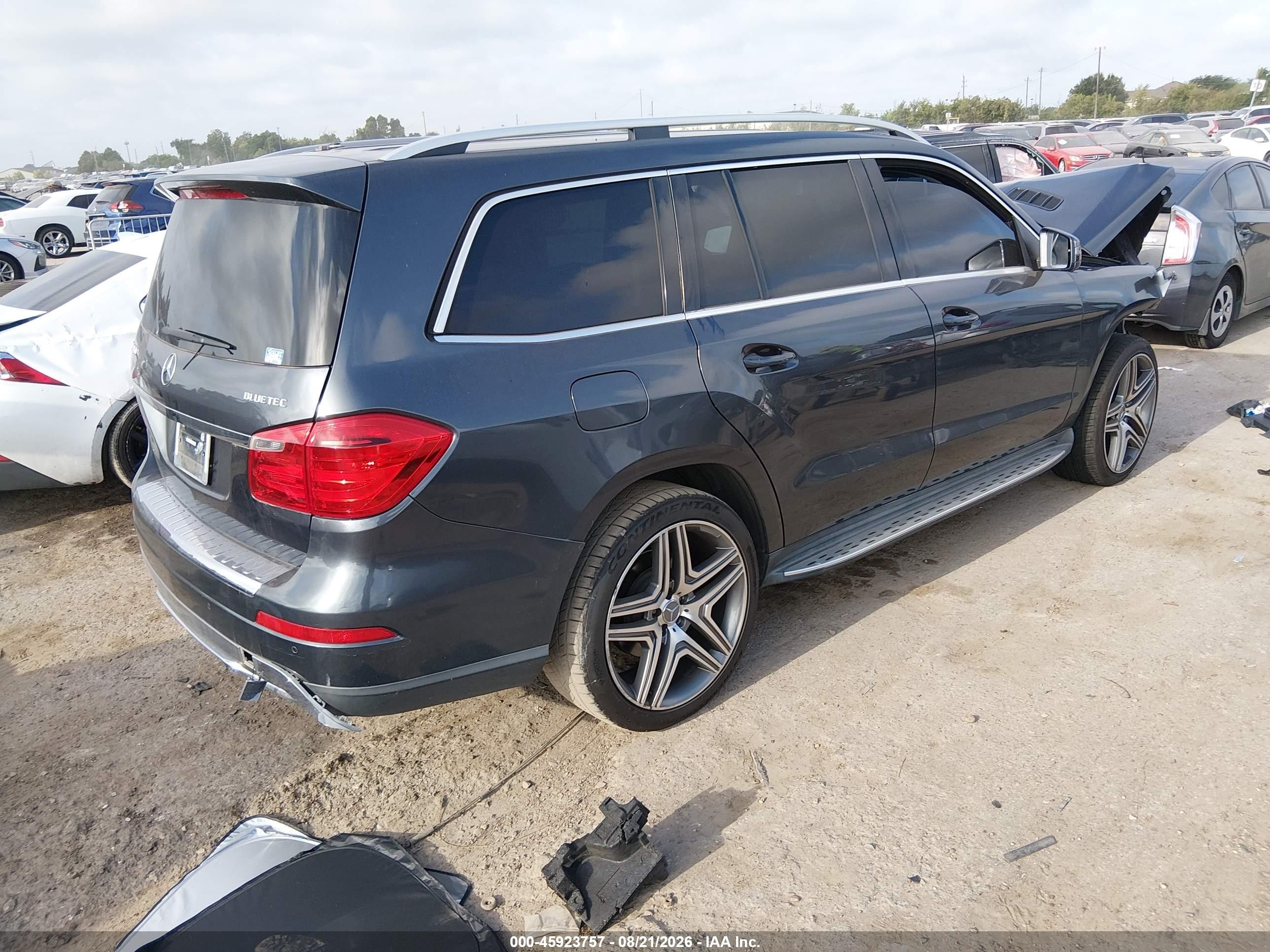 2014 Mercedes-benz Gl 350 Bluetec 4matic Gray vin: 4JGDF2EE3EA347576