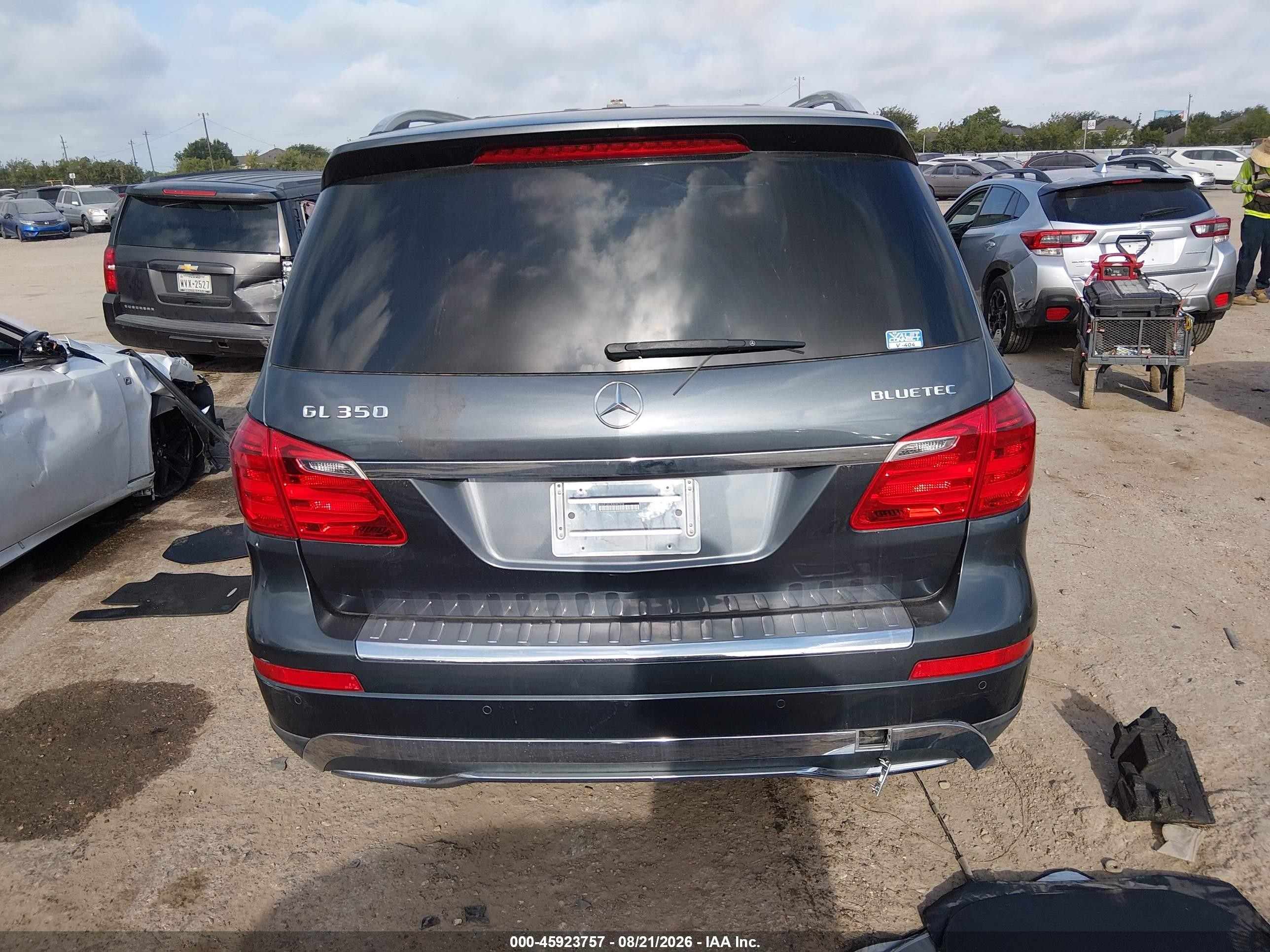 2014 Mercedes-benz Gl 350 Bluetec 4matic Gray vin: 4JGDF2EE3EA347576