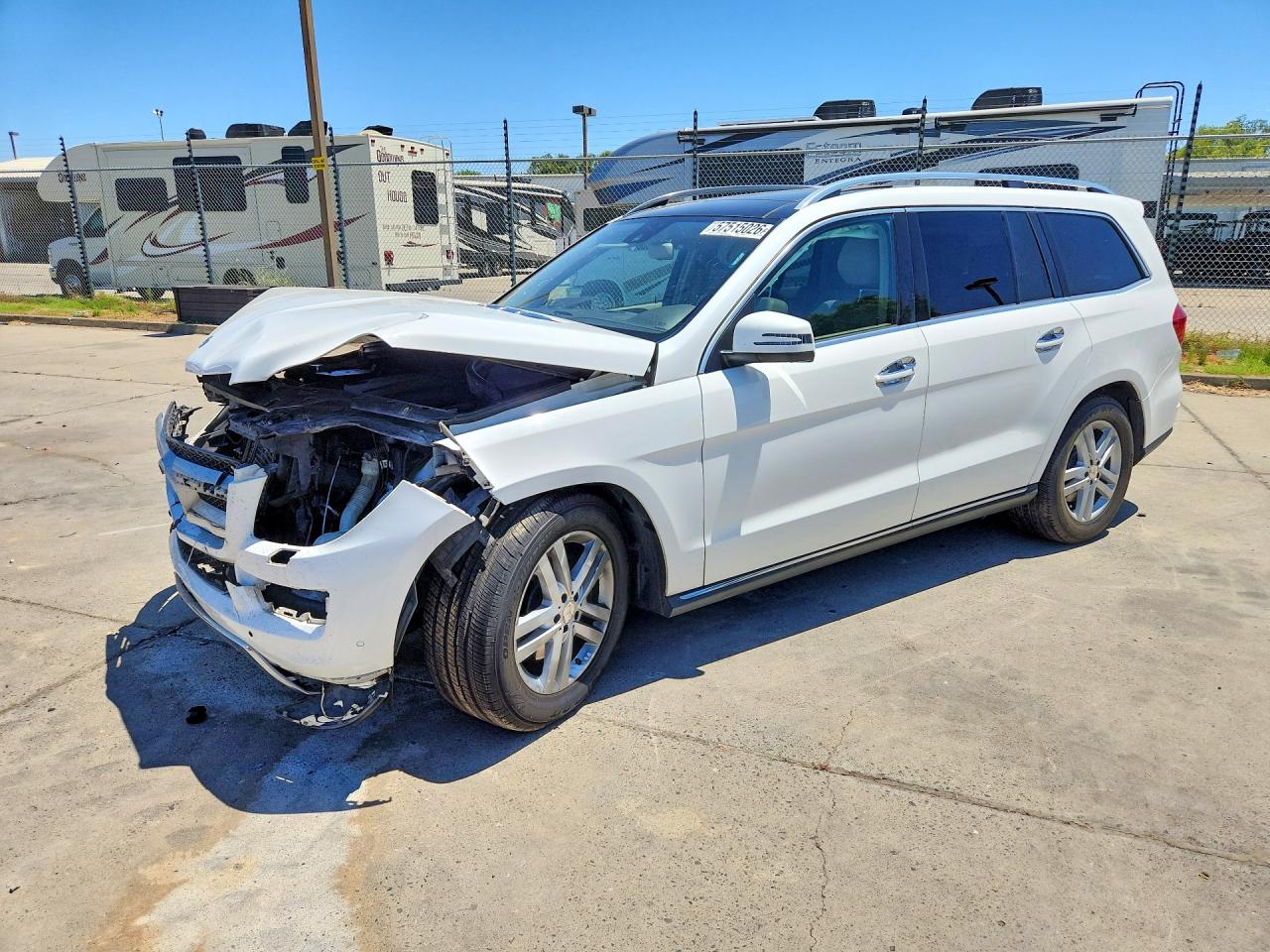 2015 Mercedes-benz Gl 350 Bluetec White vin: 4JGDF2EE3FA488424