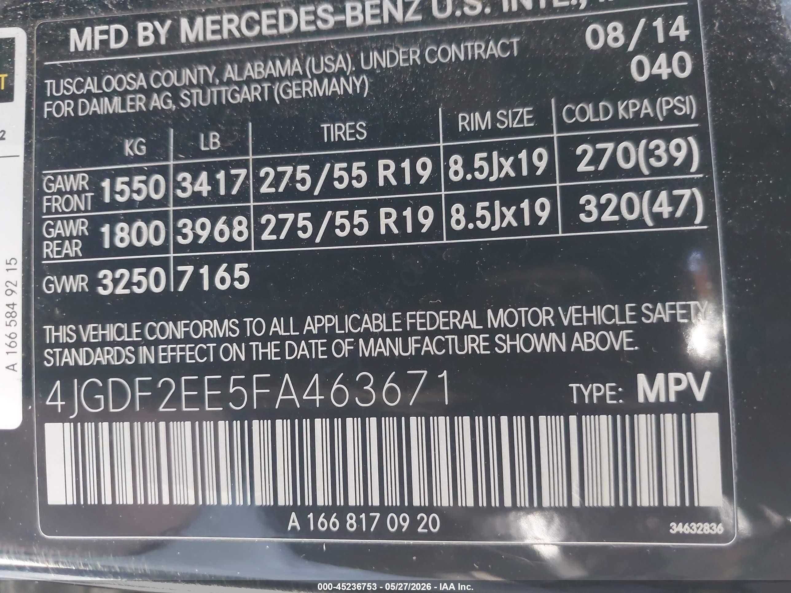2015 Mercedes-benz Gl 350 Bluetec 4matic Черный vin: 4JGDF2EE5FA463671