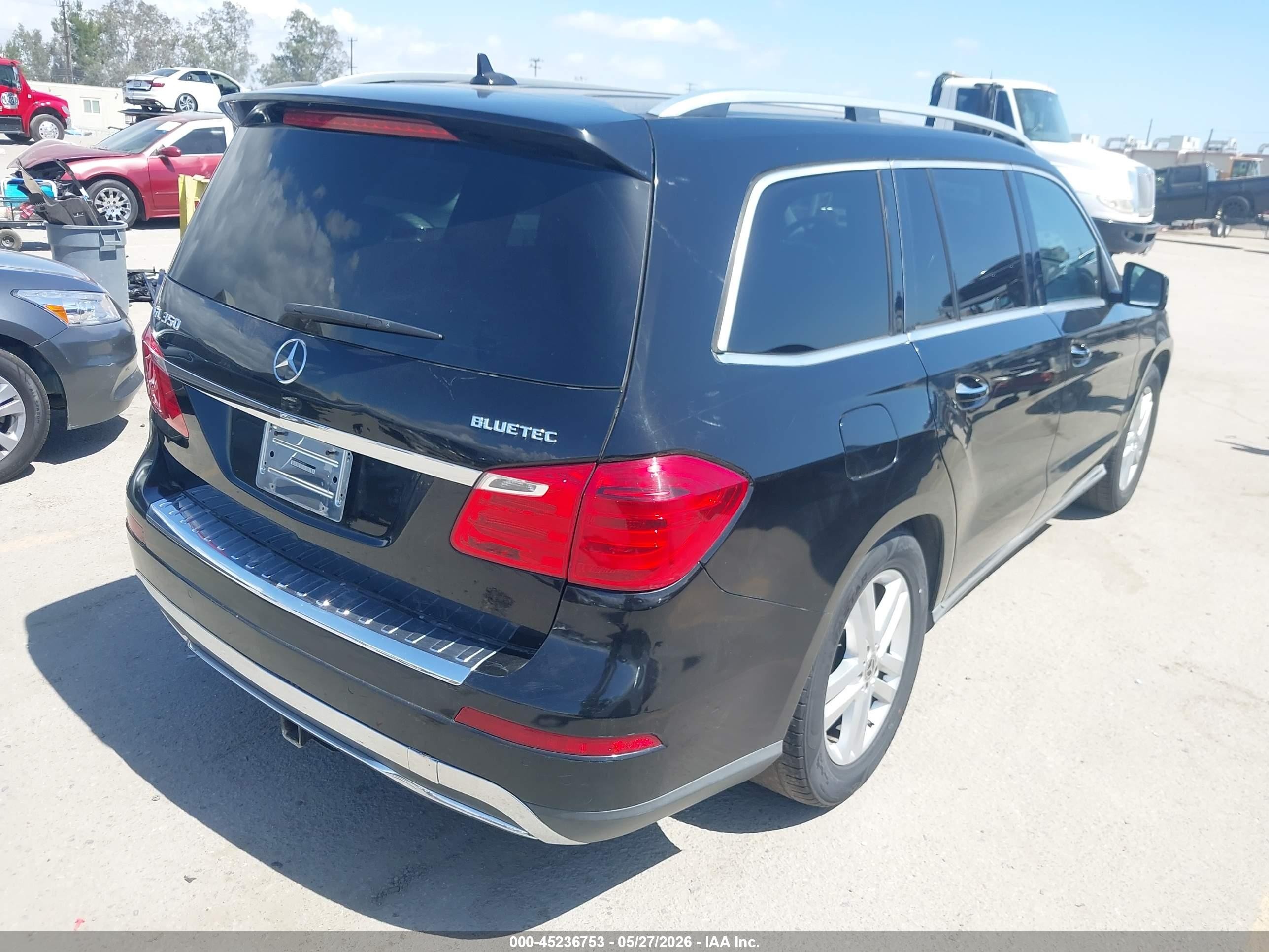2015 Mercedes-benz Gl 350 Bluetec 4matic Черный vin: 4JGDF2EE5FA463671