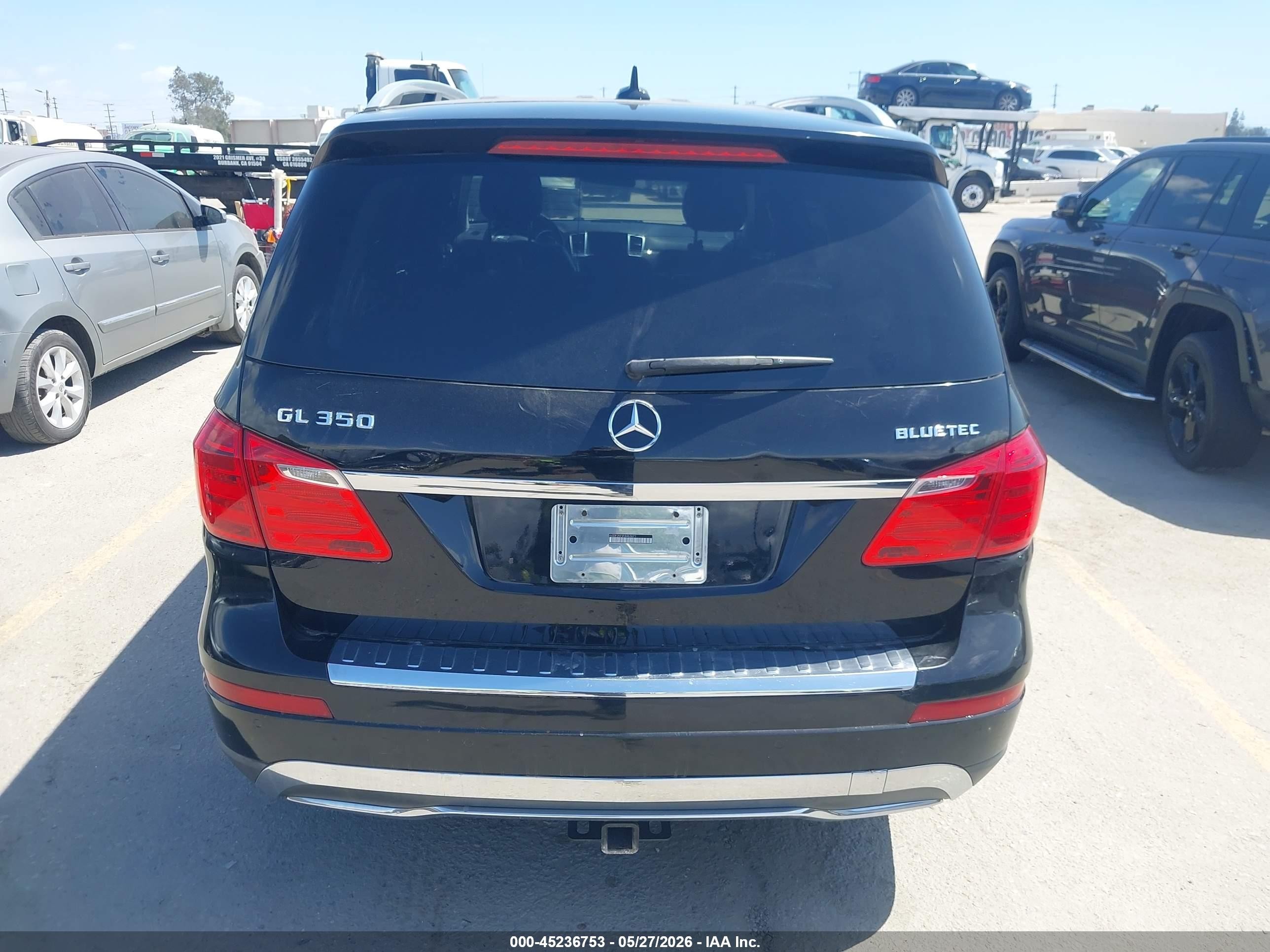 2015 Mercedes-benz Gl 350 Bluetec 4matic Черный vin: 4JGDF2EE5FA463671