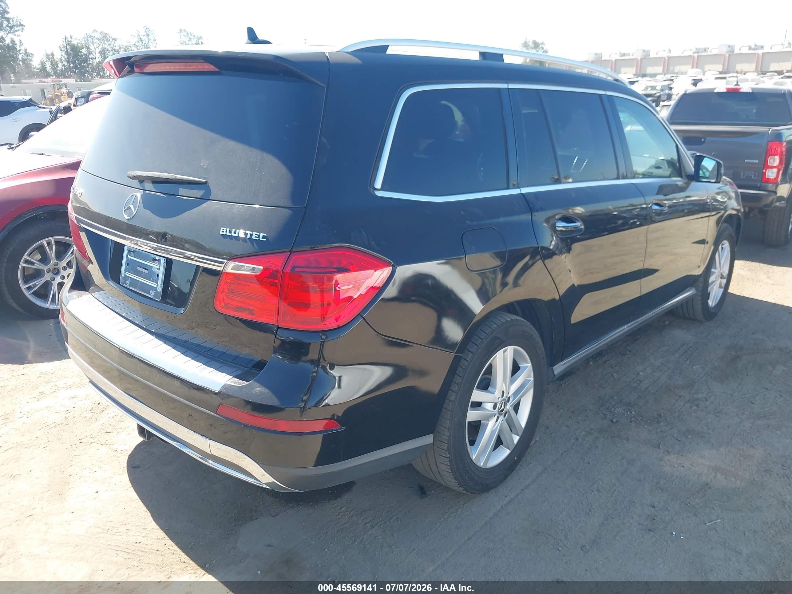 2015 Mercedes-benz Gl 350 Bluetec 4matic Black vin: 4JGDF2EE5FA463671