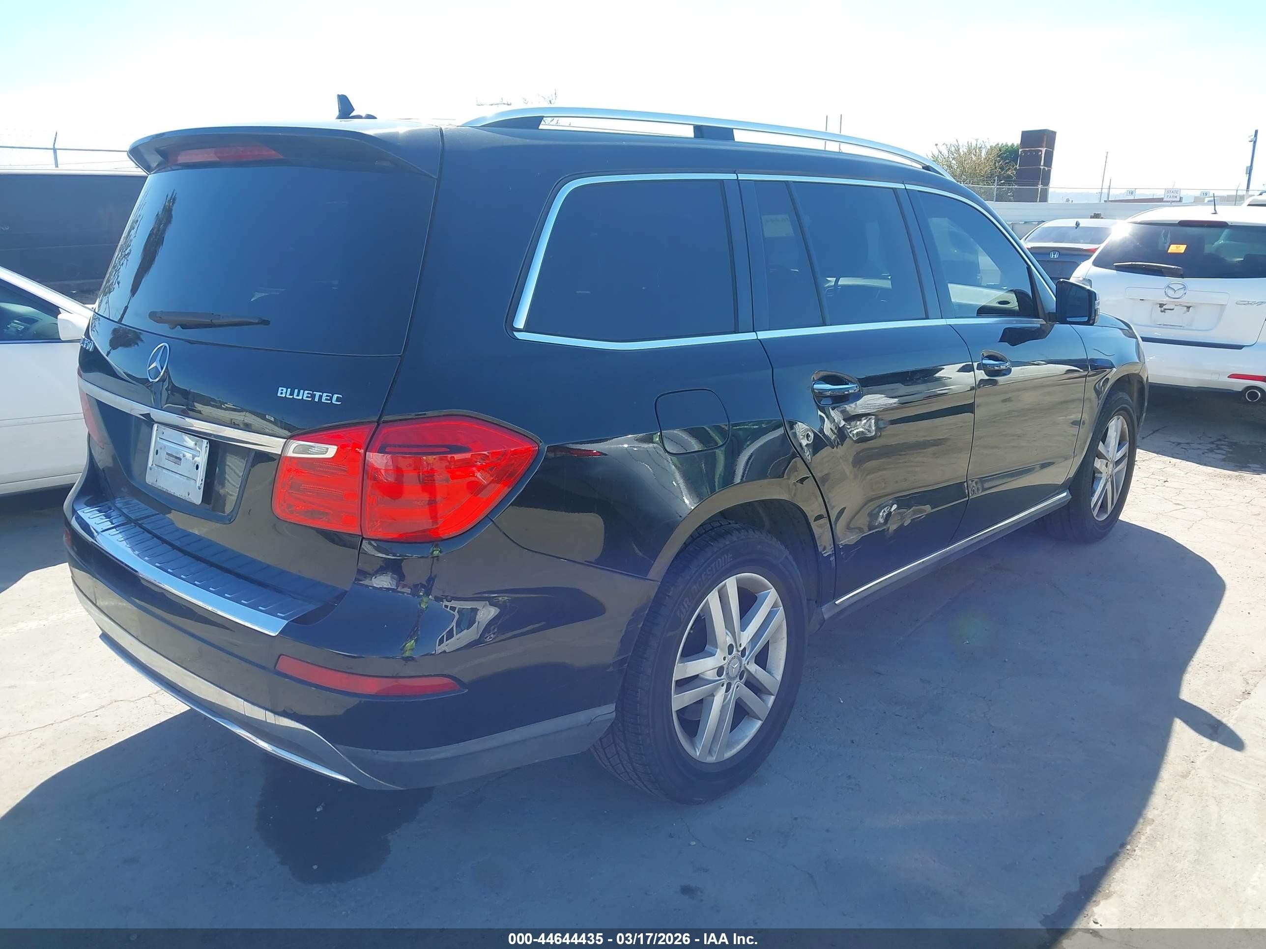 2015 Mercedes-benz Gl 350 Bluetec 4matic Black vin: 4JGDF2EE6FA473920