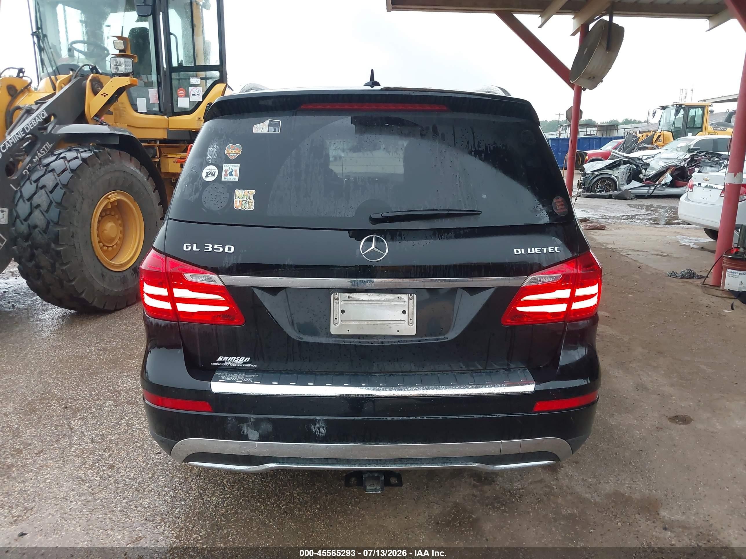 2015 Mercedes-benz Gl 350 Bluetec 4matic Black vin: 4JGDF2EE6FA574911