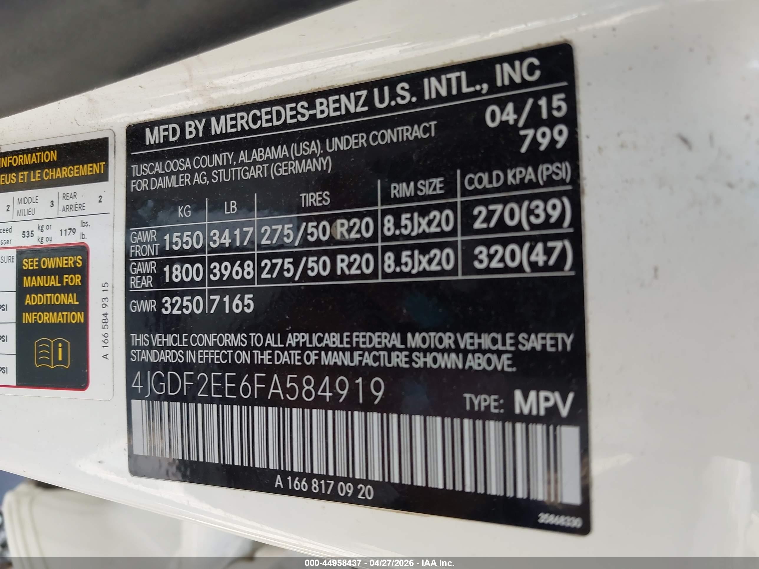 2015 Mercedes-benz Gl 350 Bluetec 4matic White vin: 4JGDF2EE6FA584919