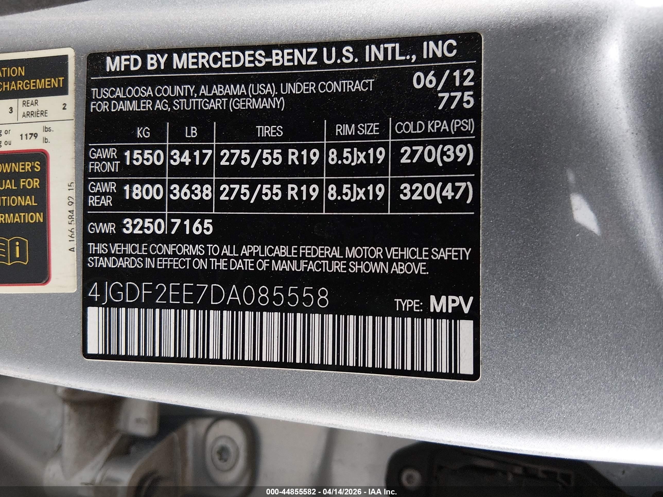 2013 Mercedes-benz Gl 350 Bluetec 4matic Silver vin: 4JGDF2EE7DA085558
