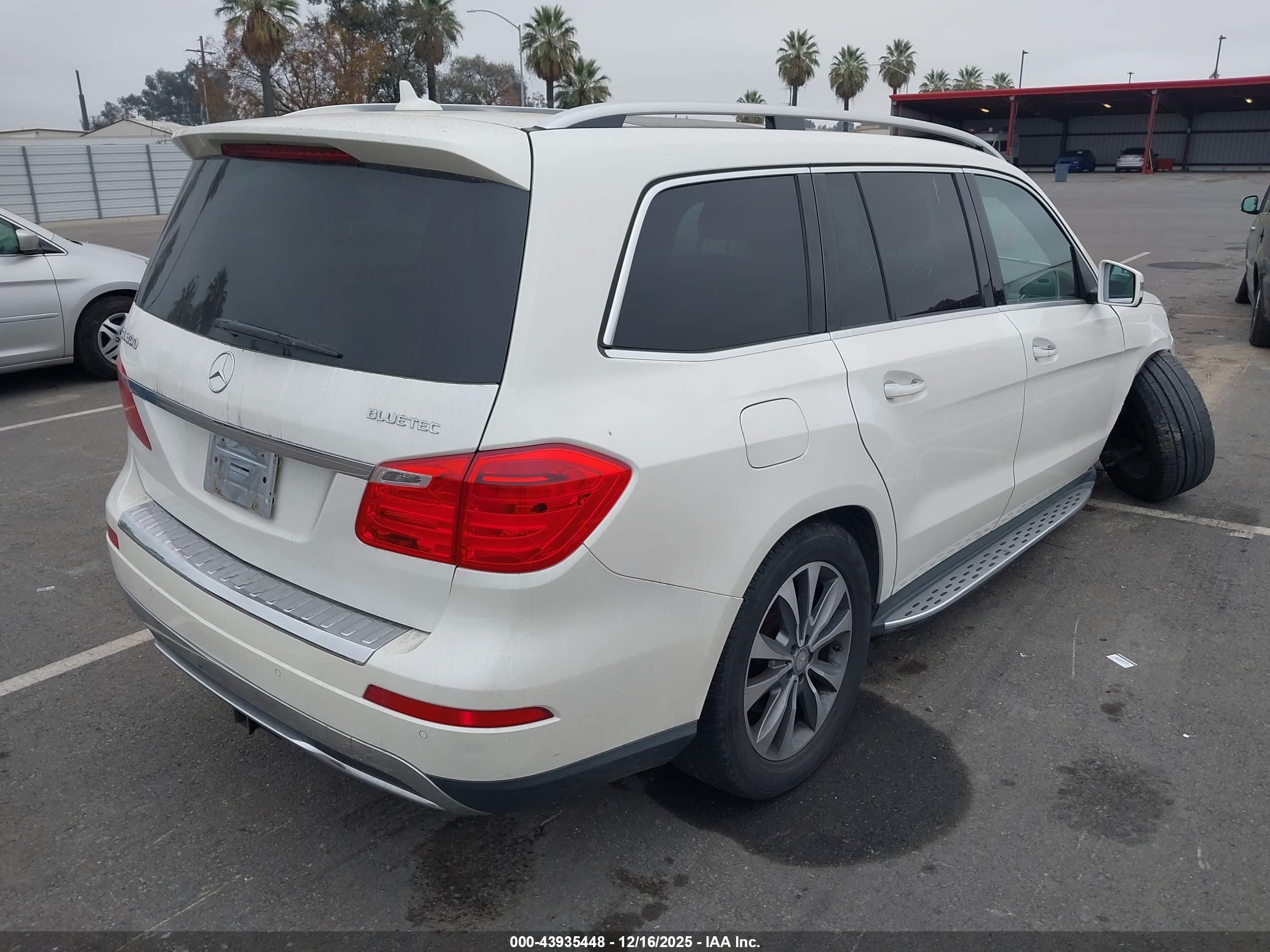 2014 Mercedes-benz Gl 350 Bluetec 4matic White vin: 4JGDF2EE7EA433568