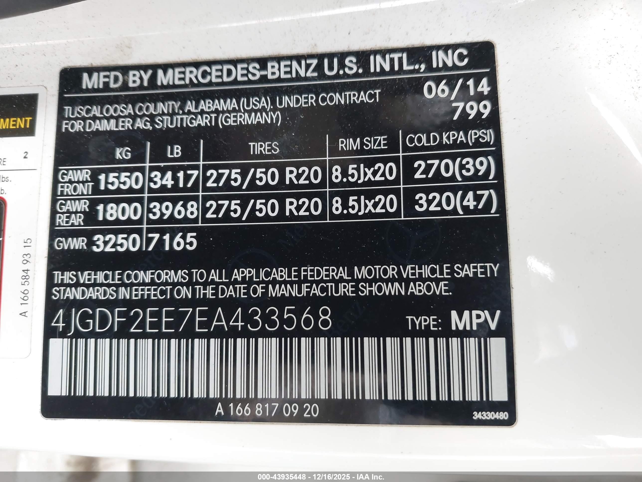 2014 Mercedes-benz Gl 350 Bluetec 4matic White vin: 4JGDF2EE7EA433568