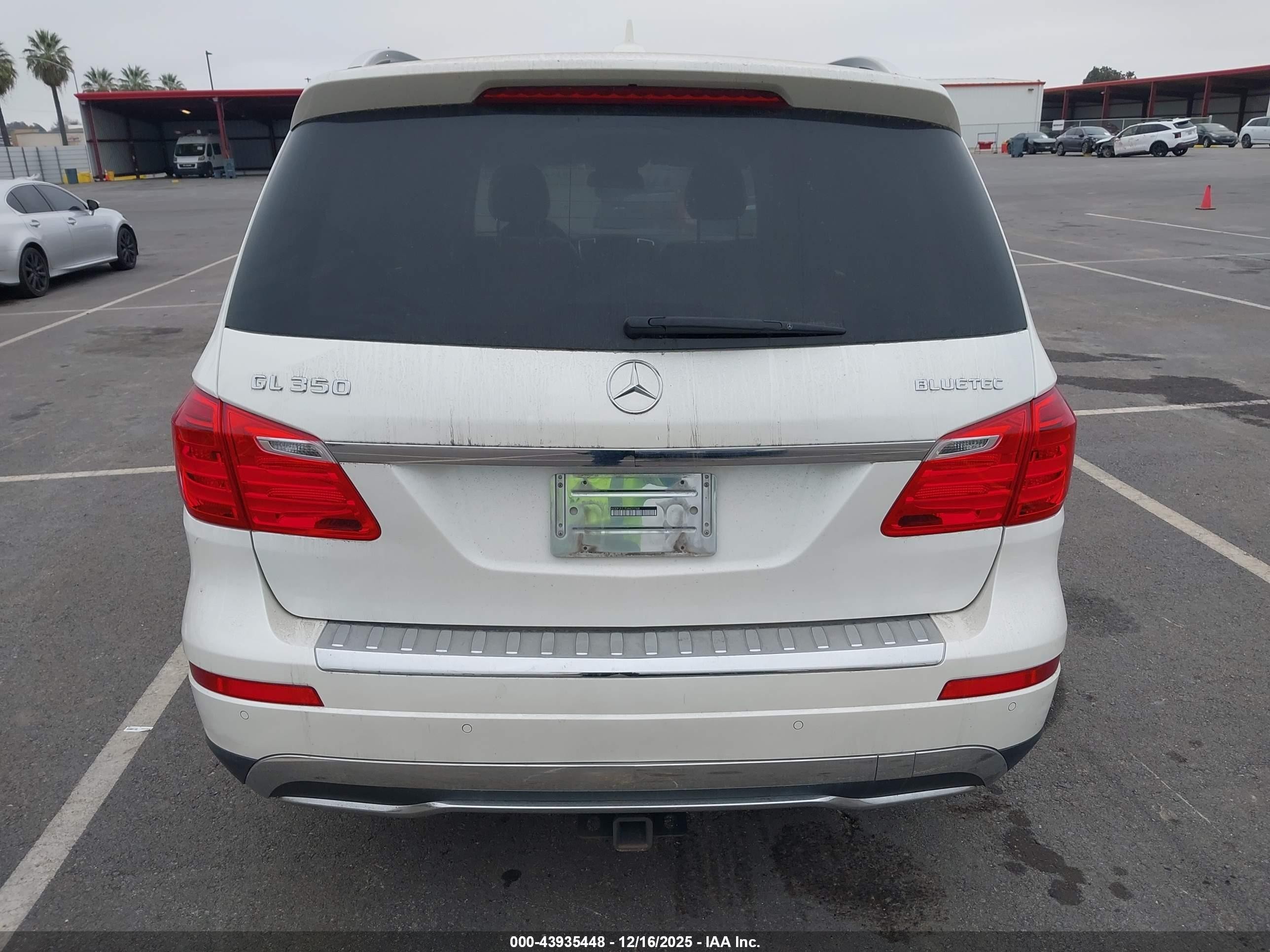2014 Mercedes-benz Gl 350 Bluetec 4matic White vin: 4JGDF2EE7EA433568