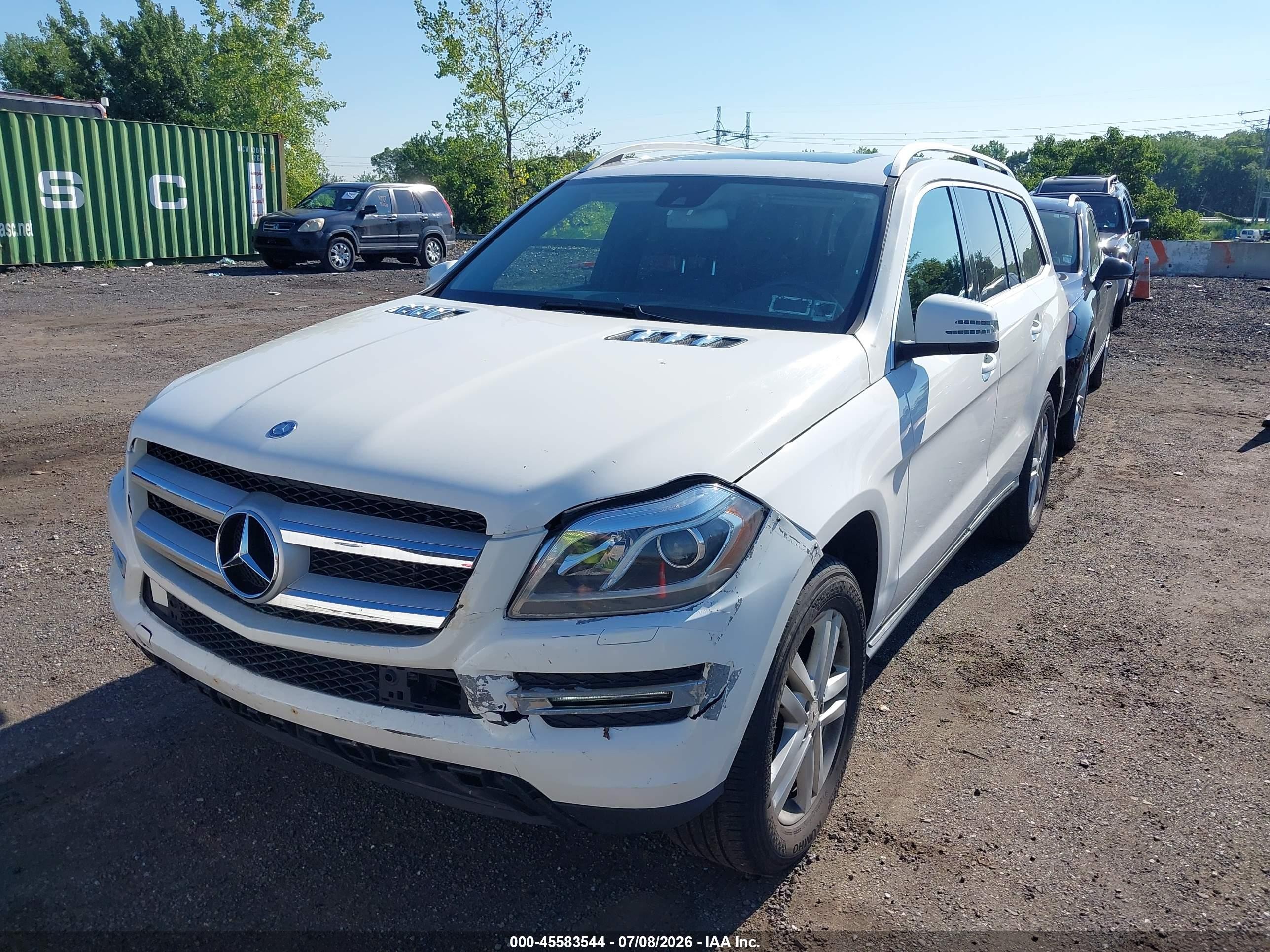 2014 Mercedes-benz Gl 350 Bluetec 4matic White vin: 4JGDF2EE8EA282661