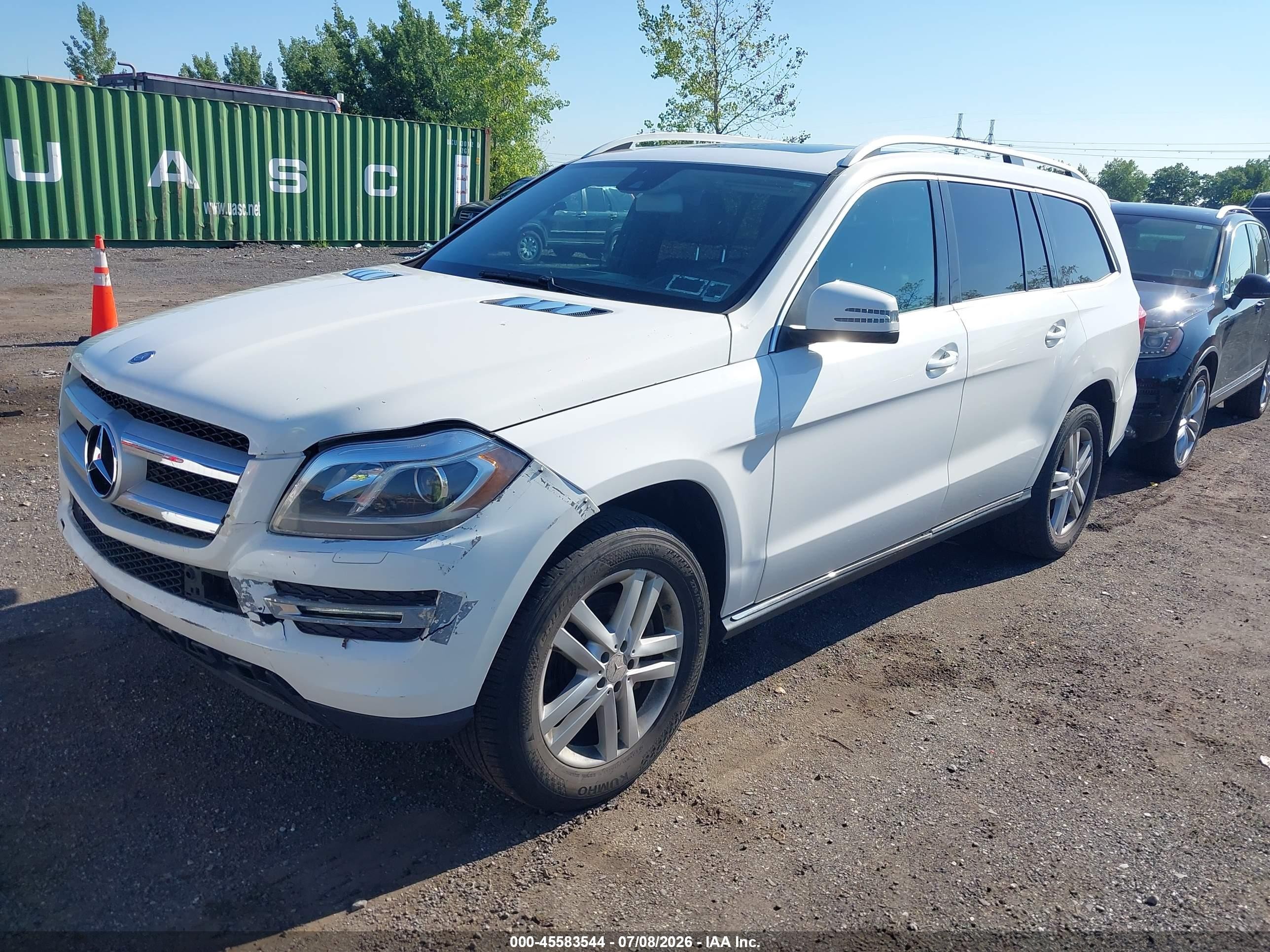 2014 Mercedes-benz Gl 350 Bluetec 4matic White vin: 4JGDF2EE8EA282661