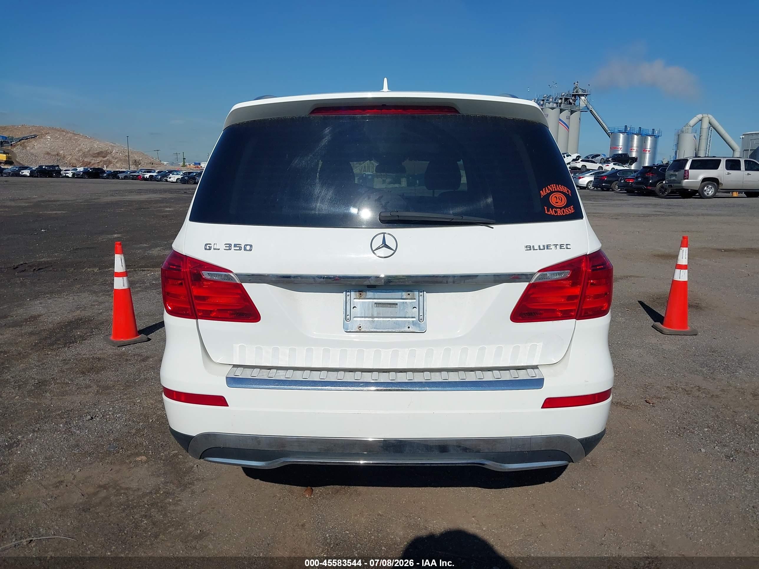 2014 Mercedes-benz Gl 350 Bluetec 4matic White vin: 4JGDF2EE8EA282661