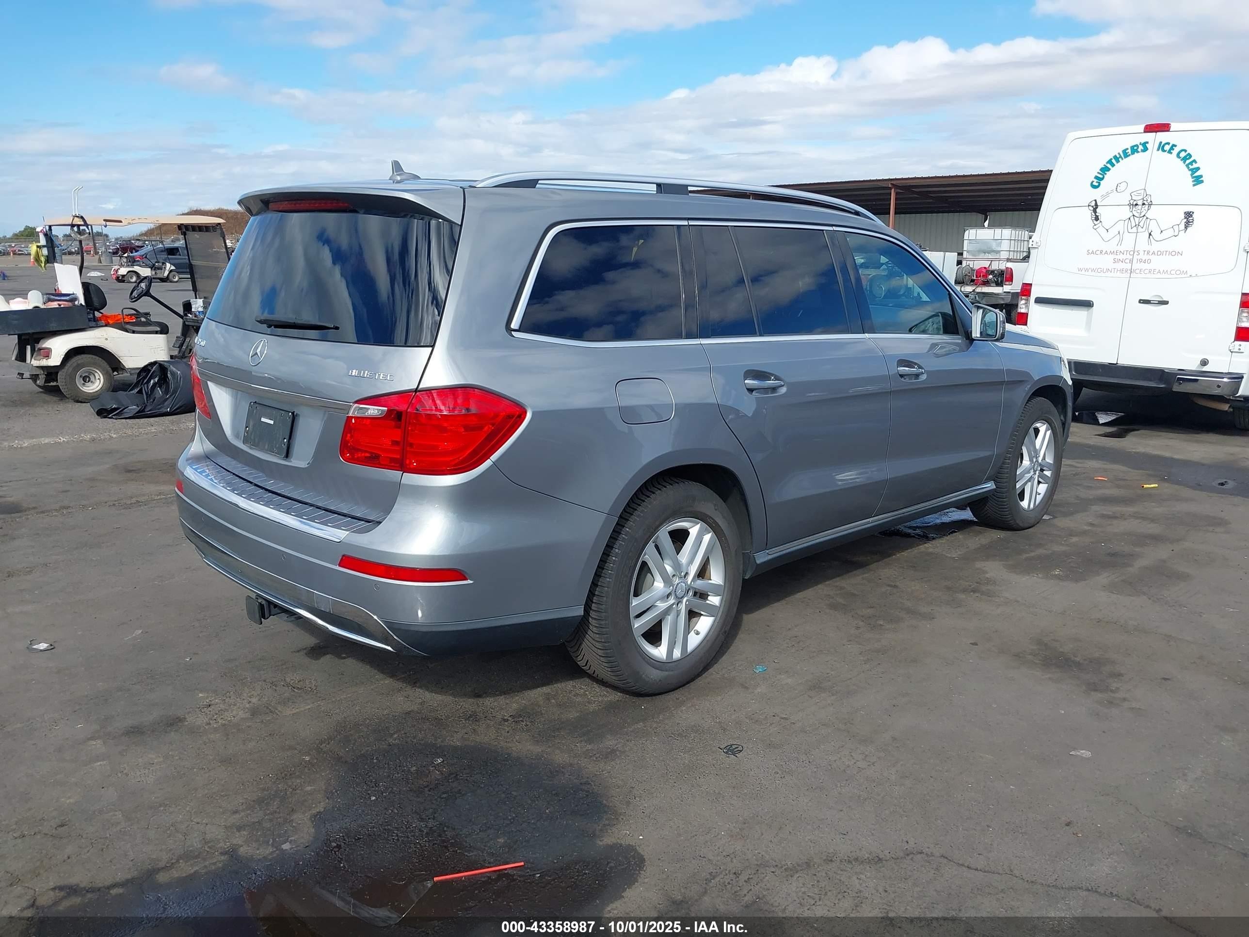 2015 Mercedes-benz Gl 350 Bluetec 4matic Серый vin: 4JGDF2EE8FA578670