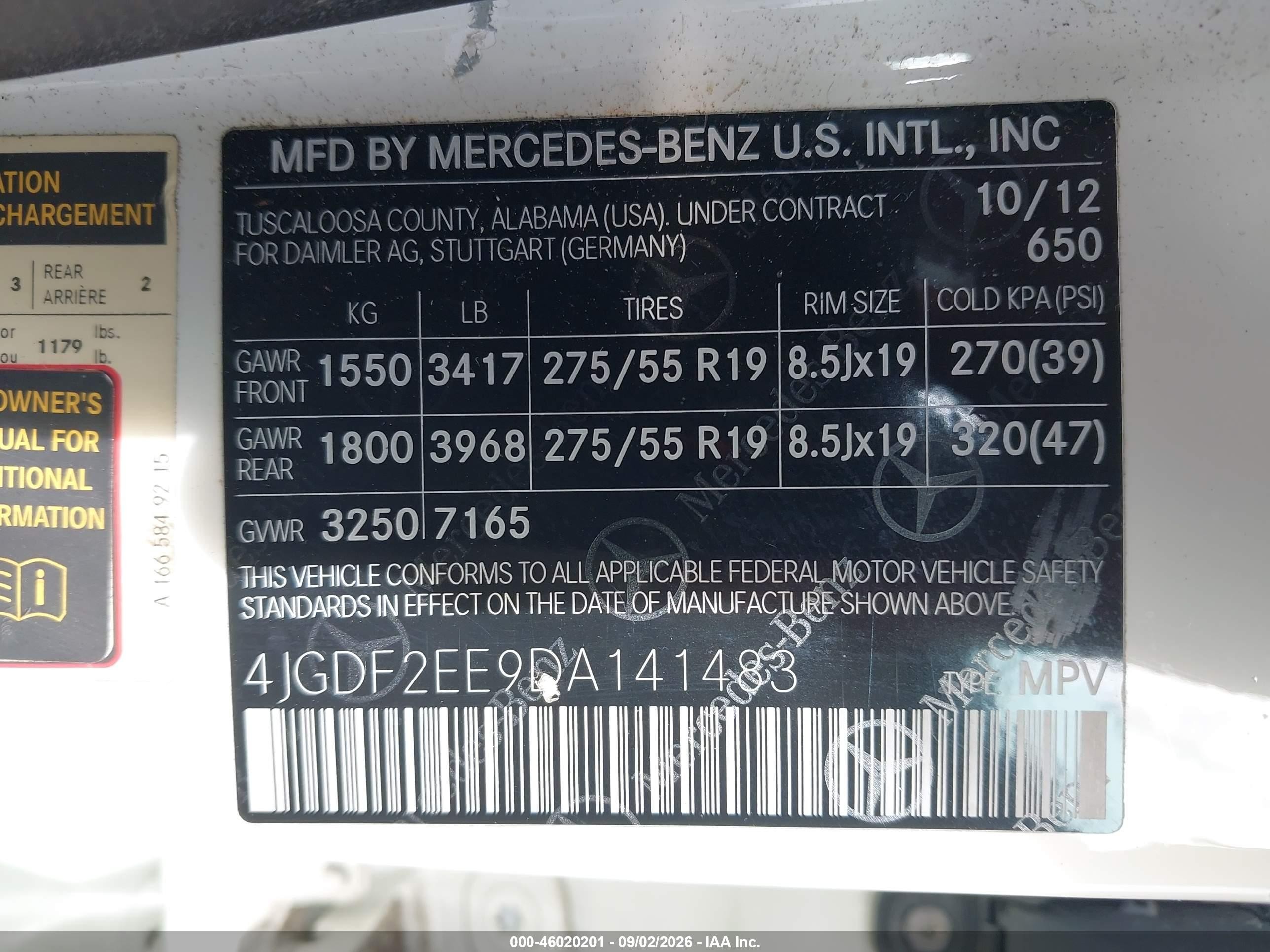 2013 Mercedes-benz Gl 350 Bluetec 4matic Белый vin: 4JGDF2EE9DA141483