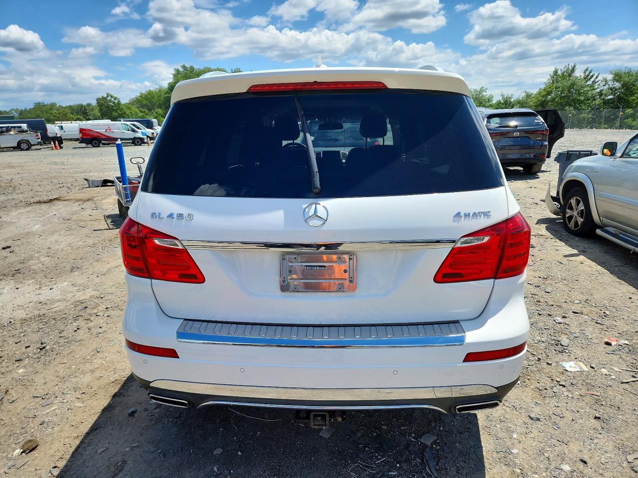 2015 Mercedes-benz Gl 450 4matic Белый vin: 4JGDF6EE0FA461334